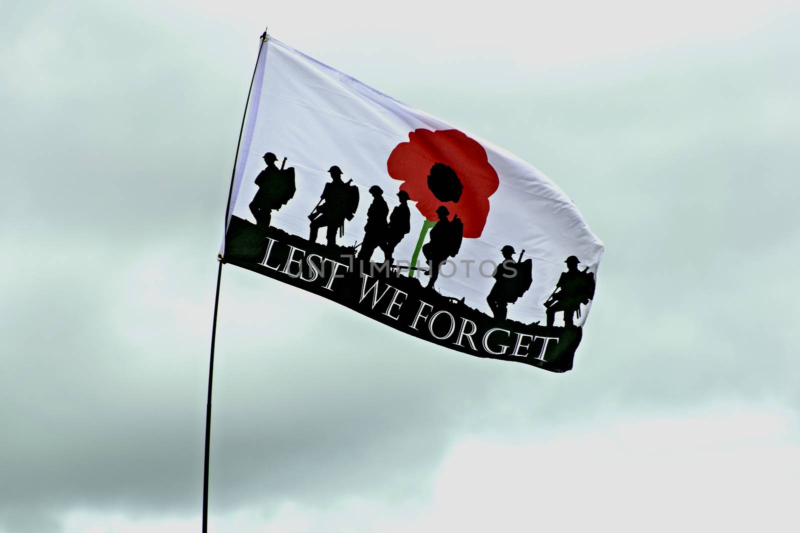 UK, Quorn - May  2015: Flag of rememberance