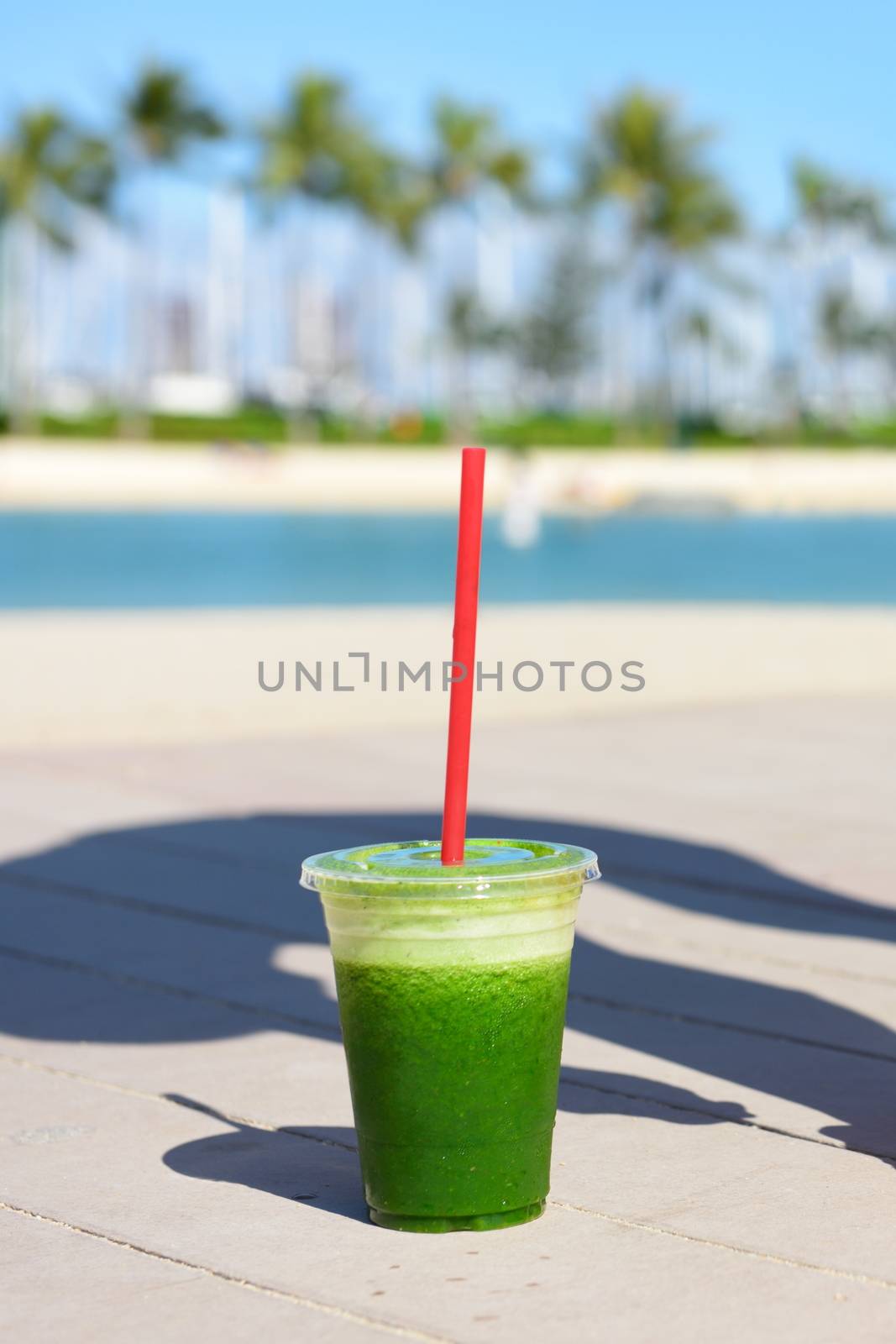 Green spinach vegetable smoothie healthy lifestyle by Maridav