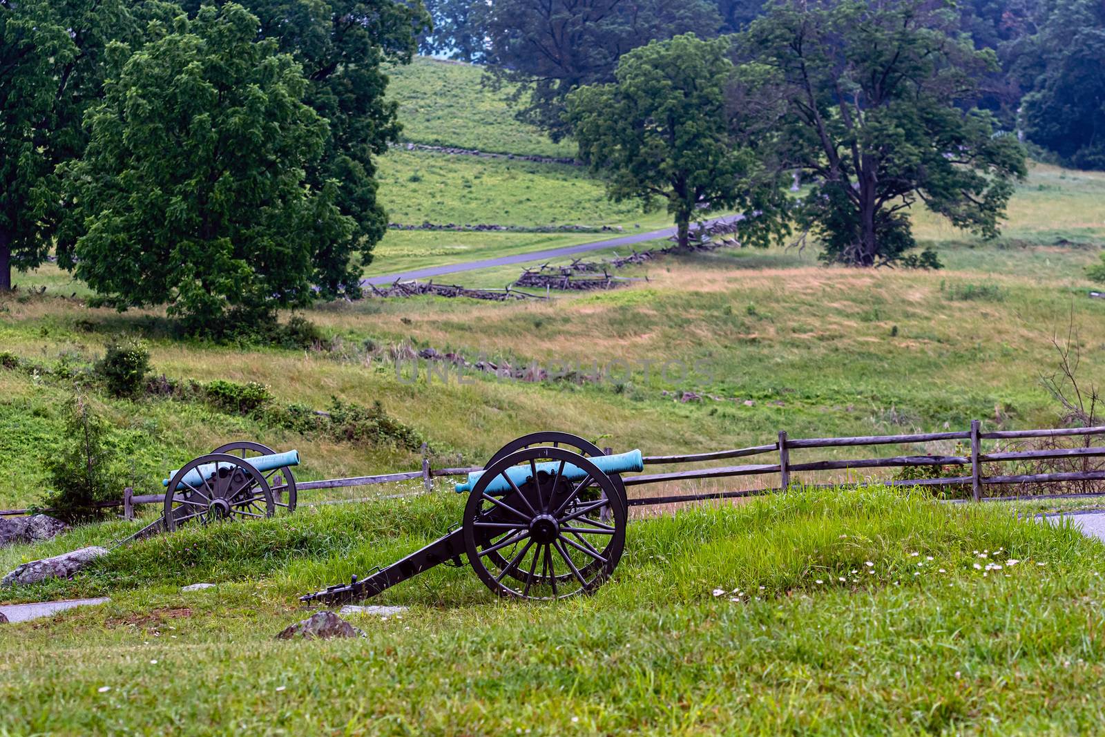 A civil war canon on the Gettysburg National Military Park, Gettysburg, PA