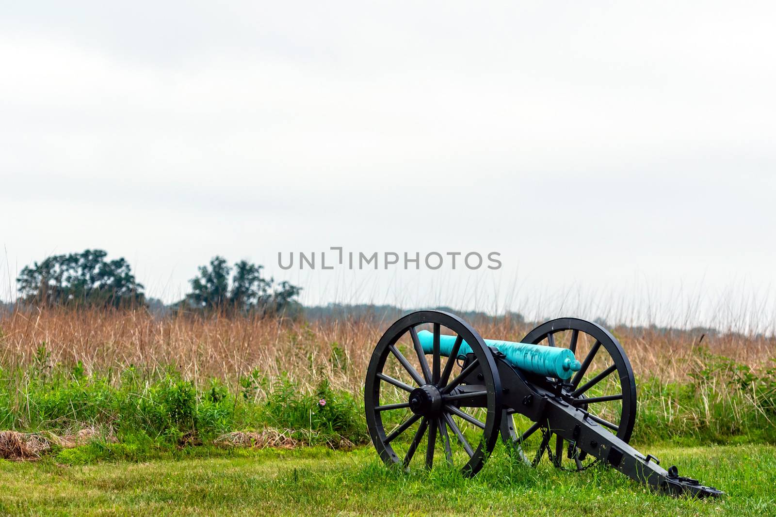 A civil war canon on the Gettysburg National Military Park, Gettysburg, PA