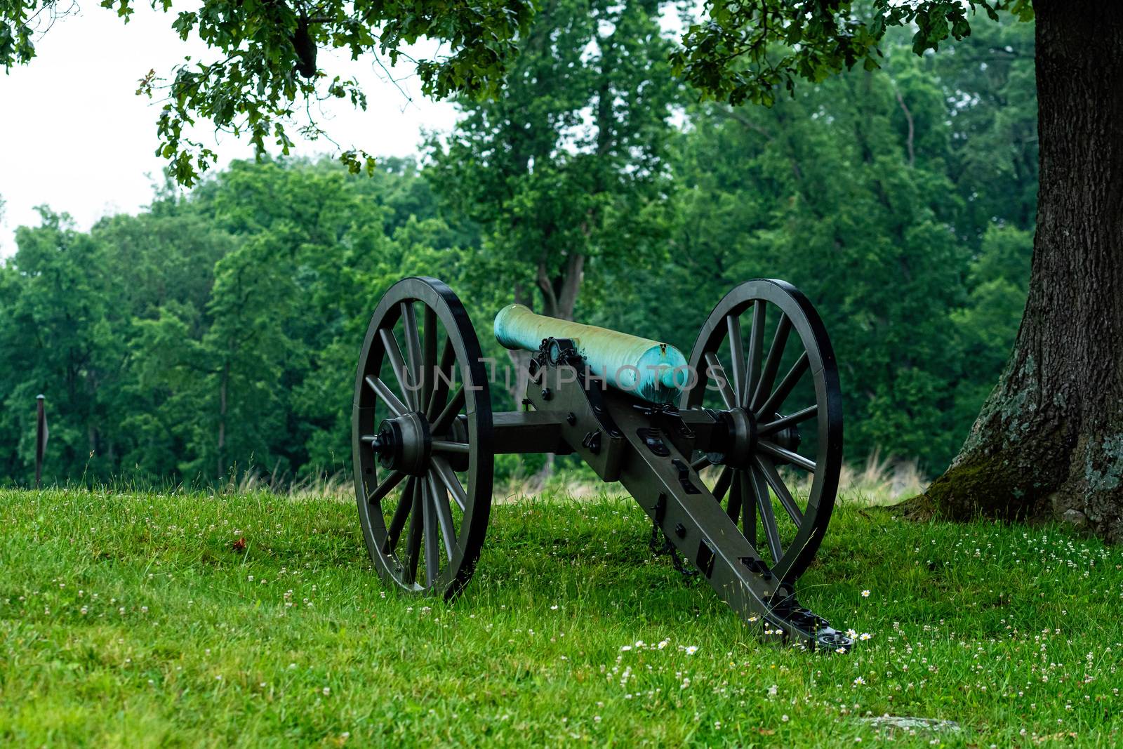 A civil war canon on the Gettysburg National Military Park, Gettysburg, PA