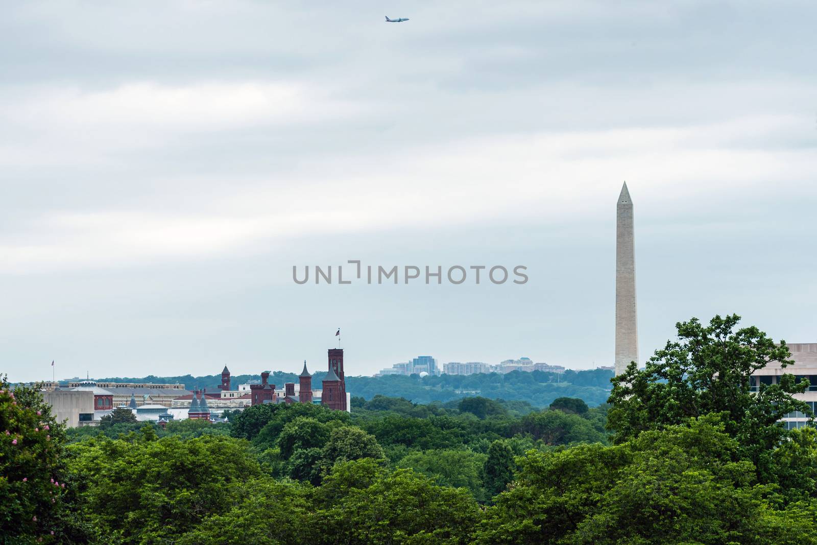 Panoramic view of Washington DC from the Capitol Building.