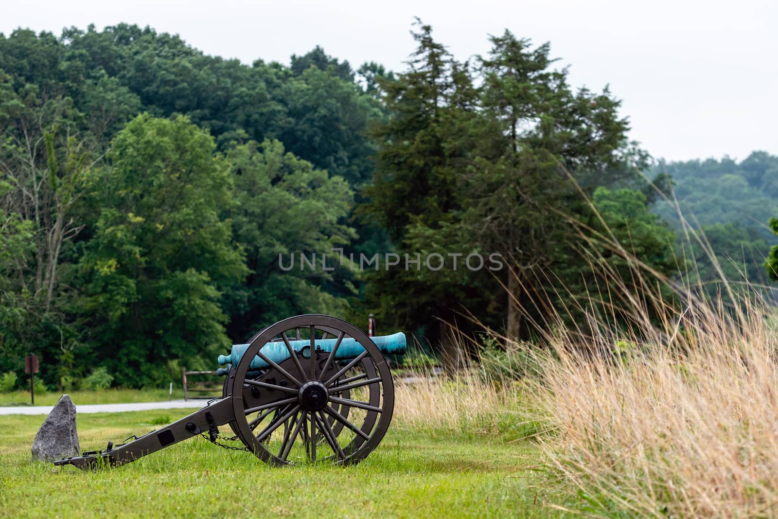 A civil war canon on the Gettysburg National Military Park, Gettysburg, PA