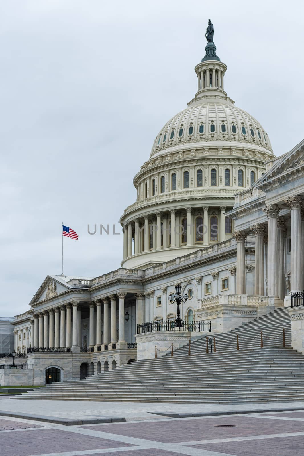 United States Capitol Building east facade.