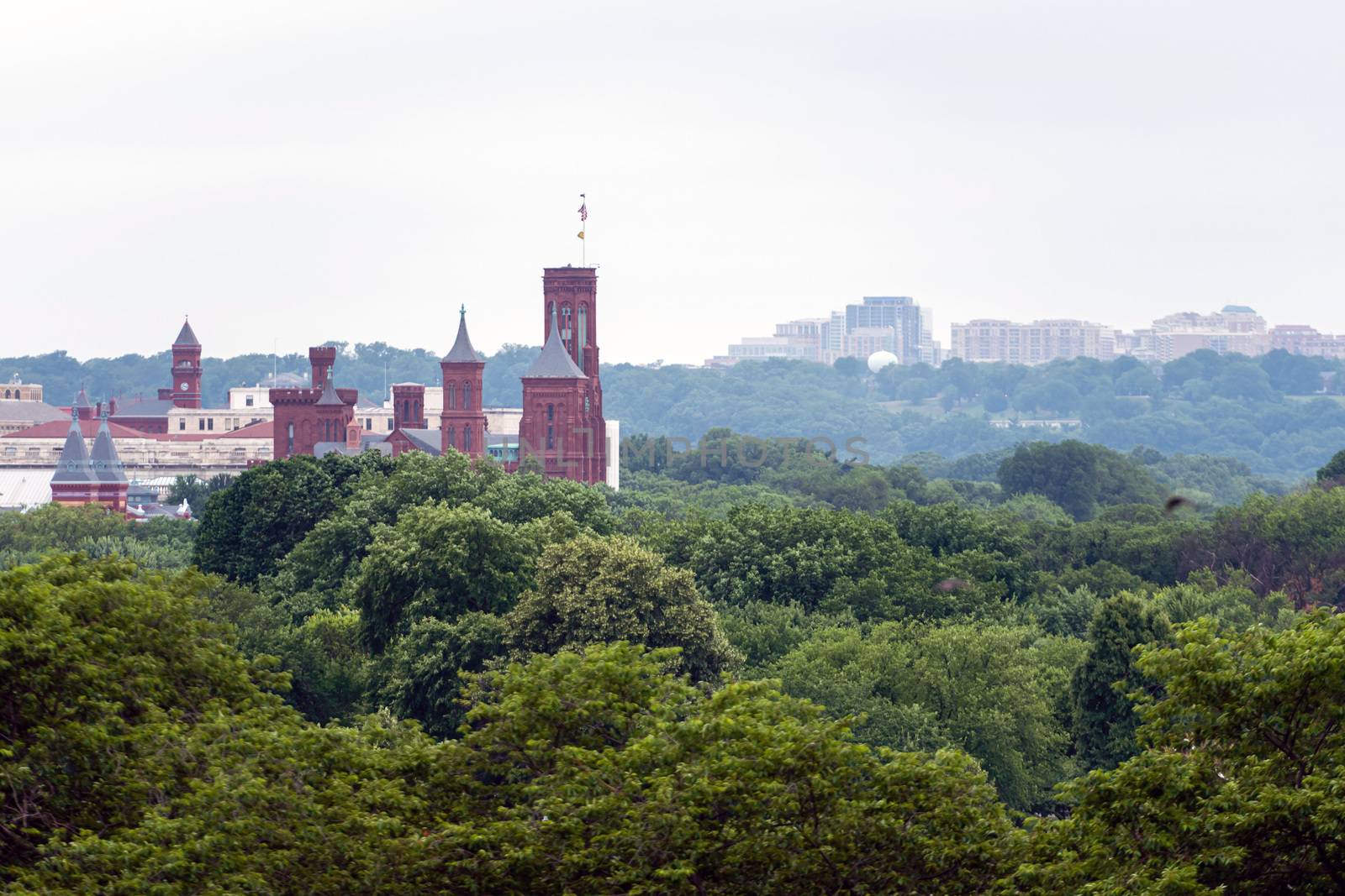 Panoramic view of Washington DC from the Capitol Building.