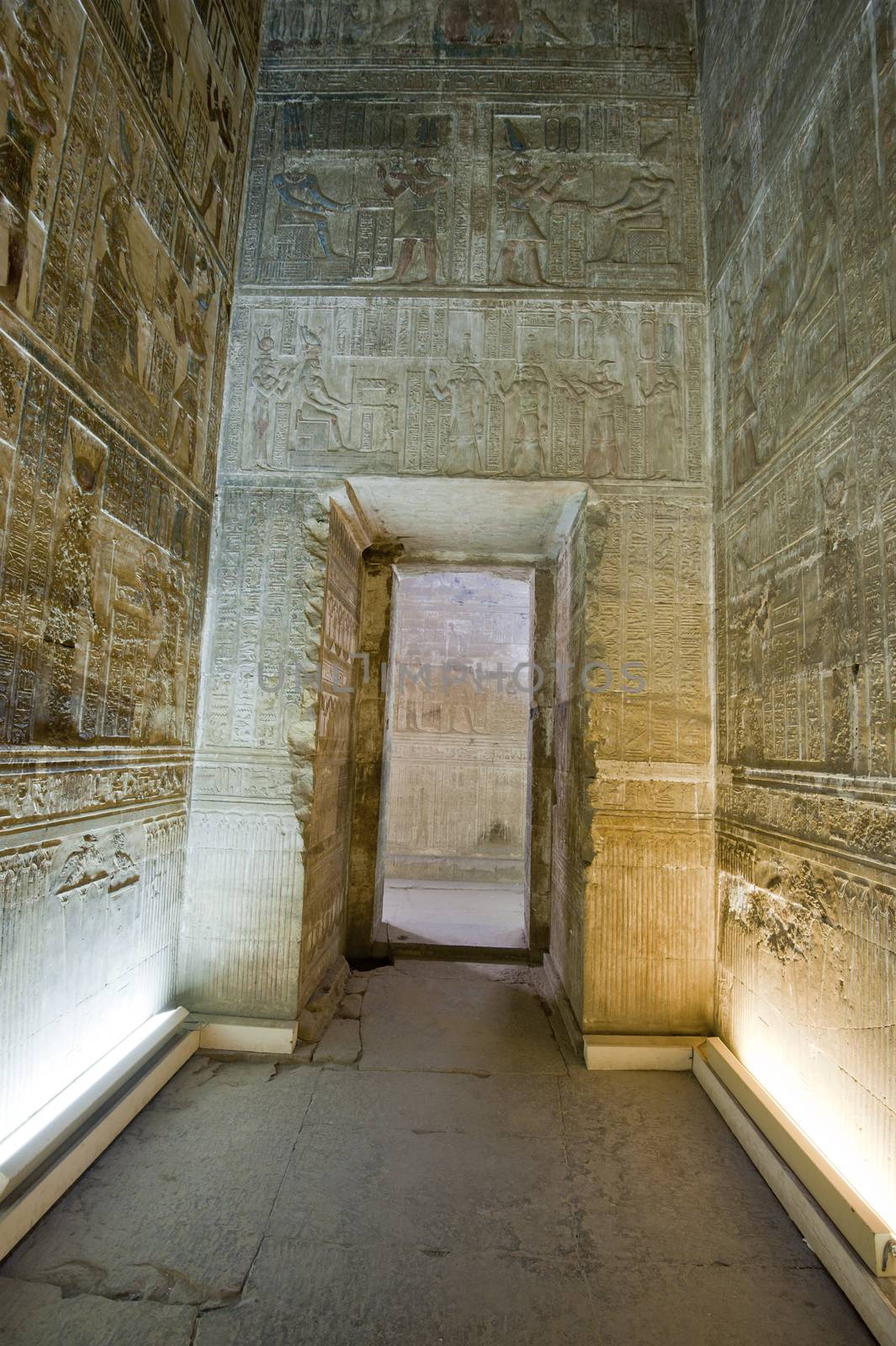 Doorway inside an ancient egyptian temple by paulvinten