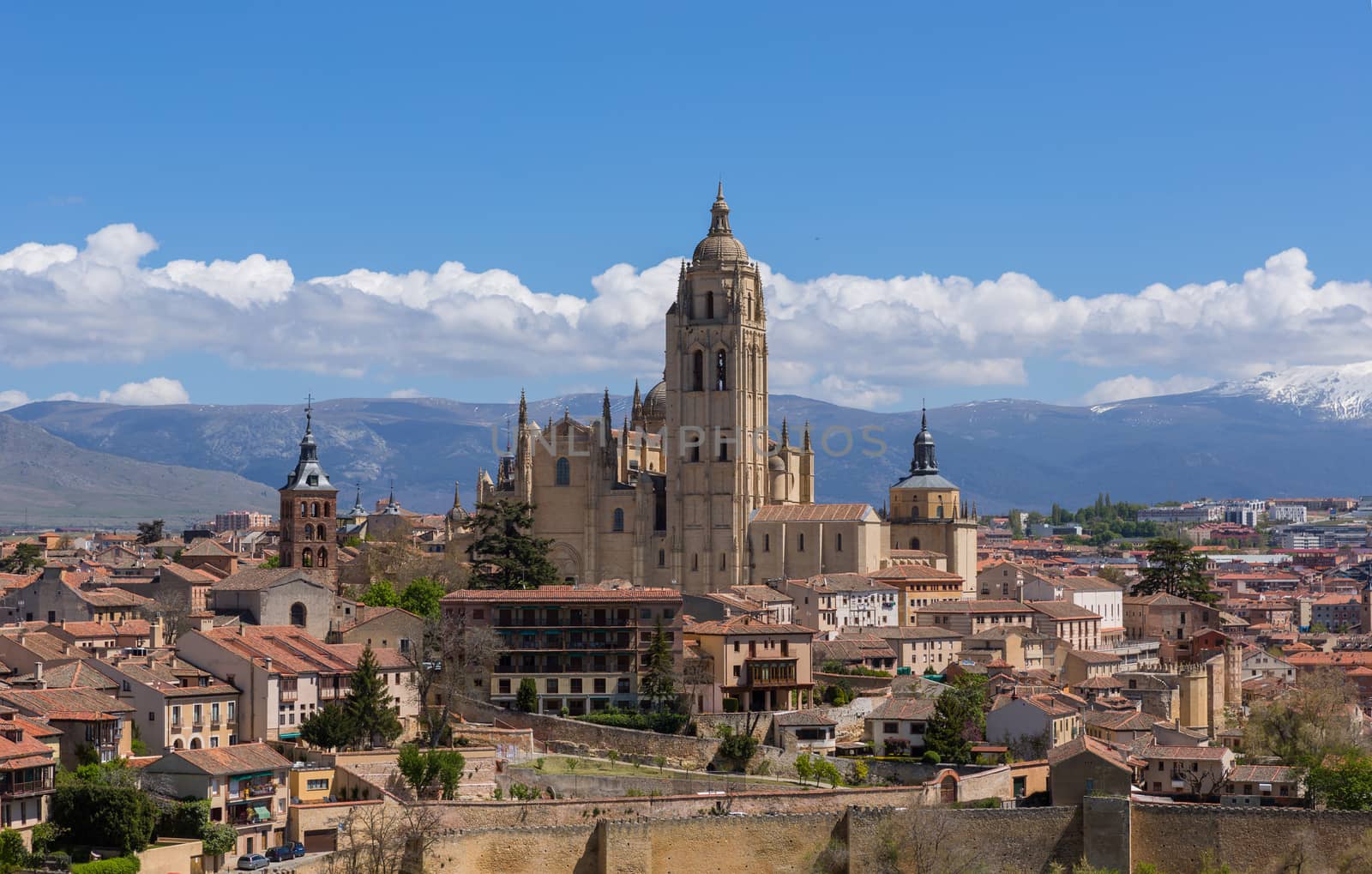 The old town of Segovia and the Cathedral, Segovia, Spain