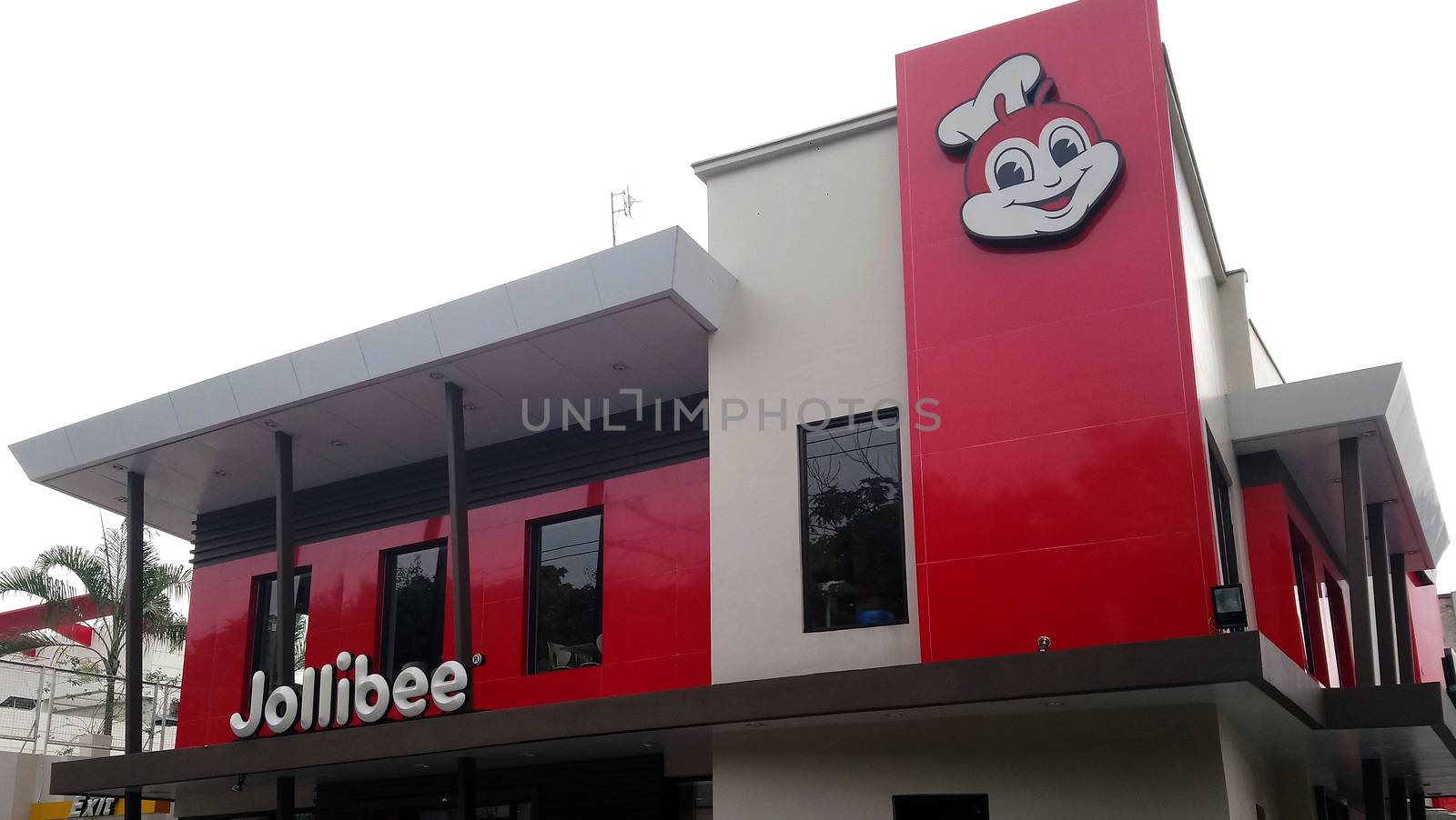 QUEZON CITY, PH - JUNE 2 - Jollibee facade on June 2, 2018 in Quezon City, Philippines.