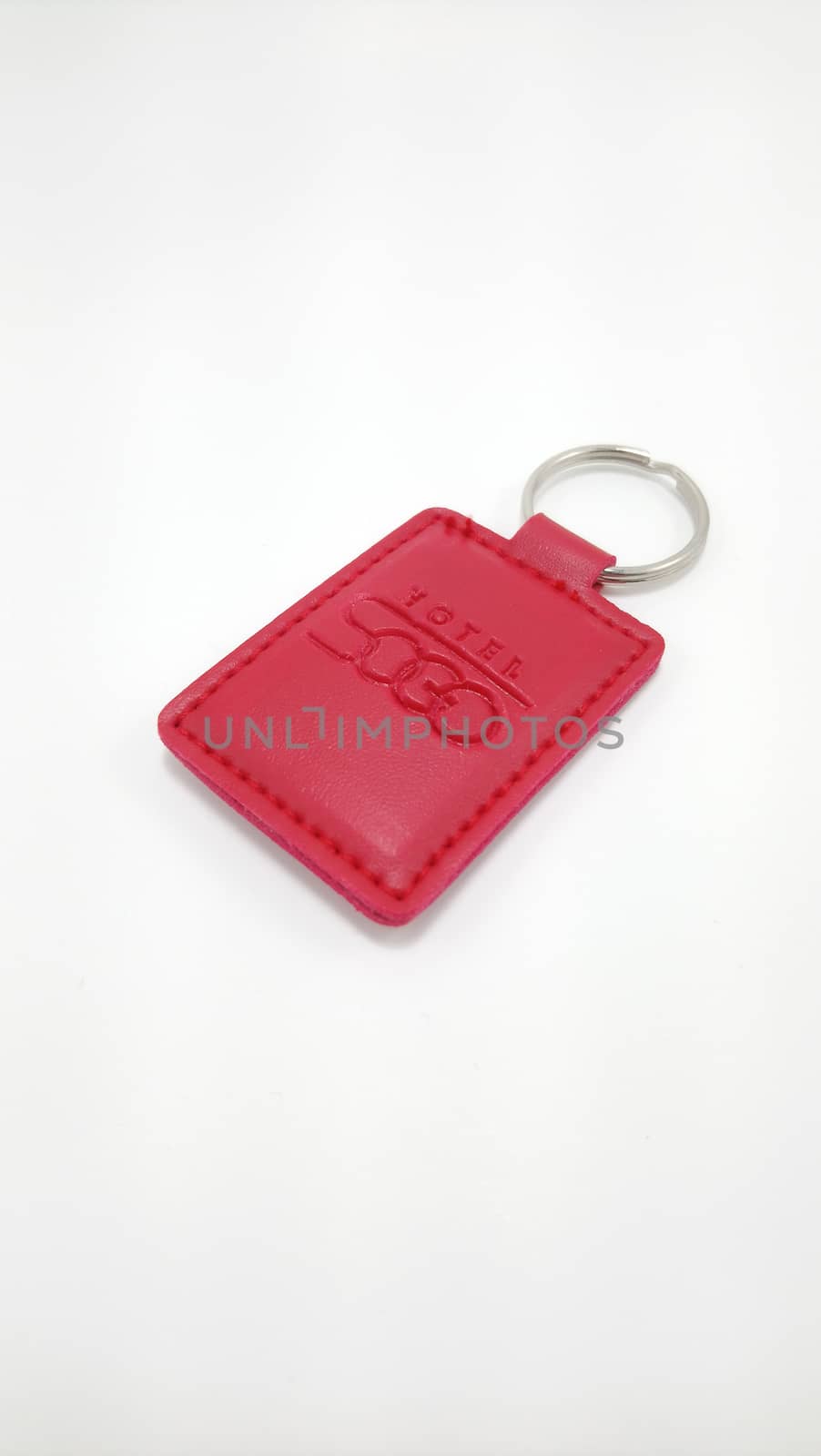 MANILA, PH - JUNE 23 - Hotel sogo red leather keychain on June 23, 2020 in Manila, Philippines.