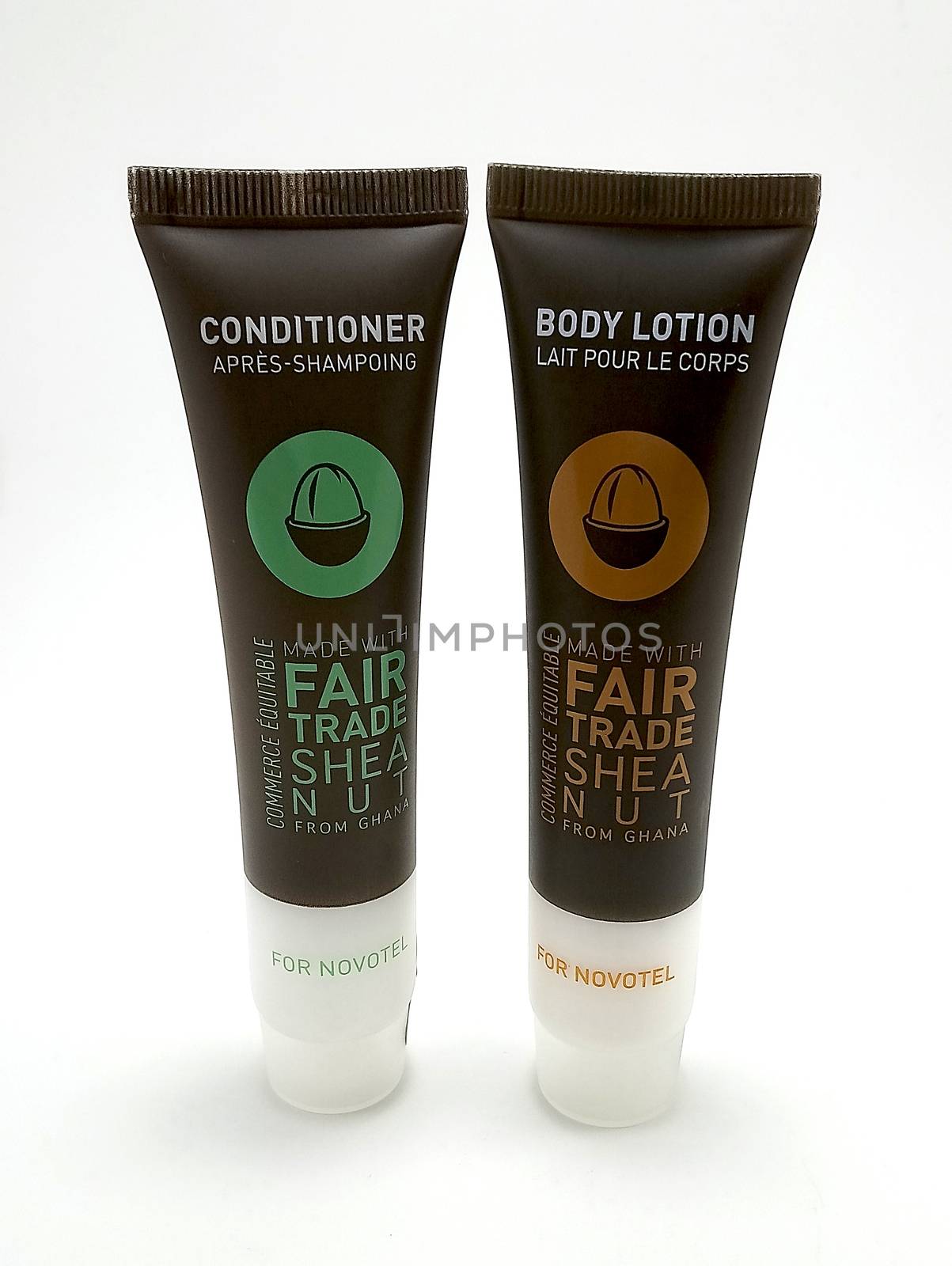 Novotel body lotion and conditioner tubes in Manila, Philippines by imwaltersy