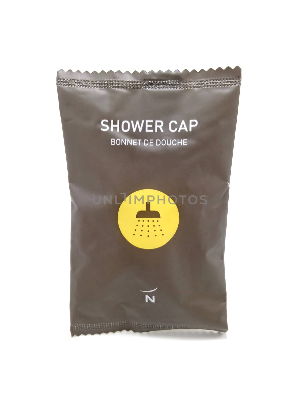 MANILA, PH - JUNE 23 - Novotel shower cap on June 23, 2020 in Manila, Philippines.