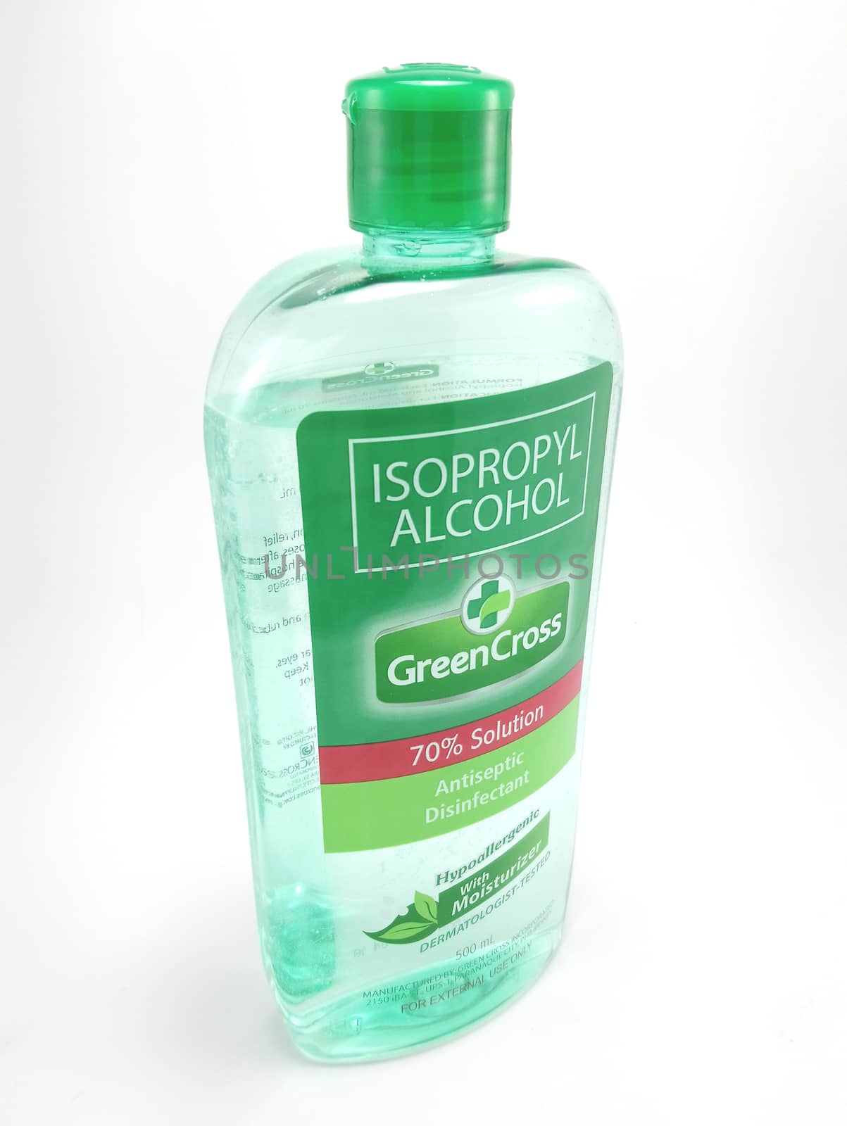 MANILA, PH - JUNE 23 - Green cross isoprophyl alcohol on June 23, 2020 in Manila, Philippines.