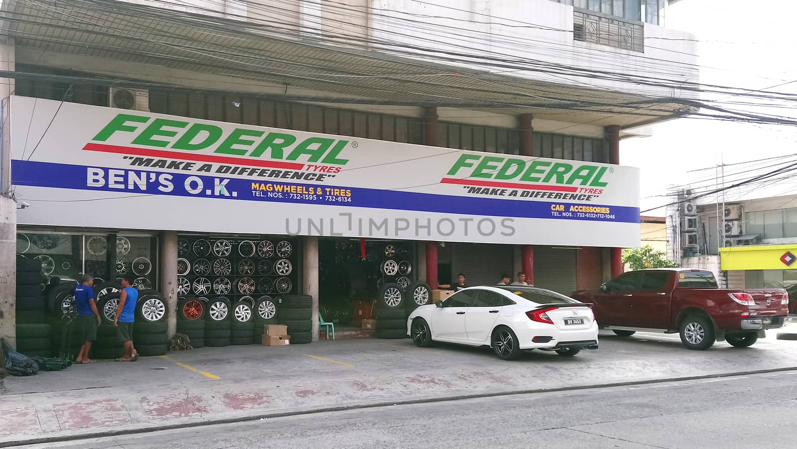 QUEZON CITY, PH - JUNE 2 - Federal tires shop facade on June 2, 2018 in Quezon City, Philippines.