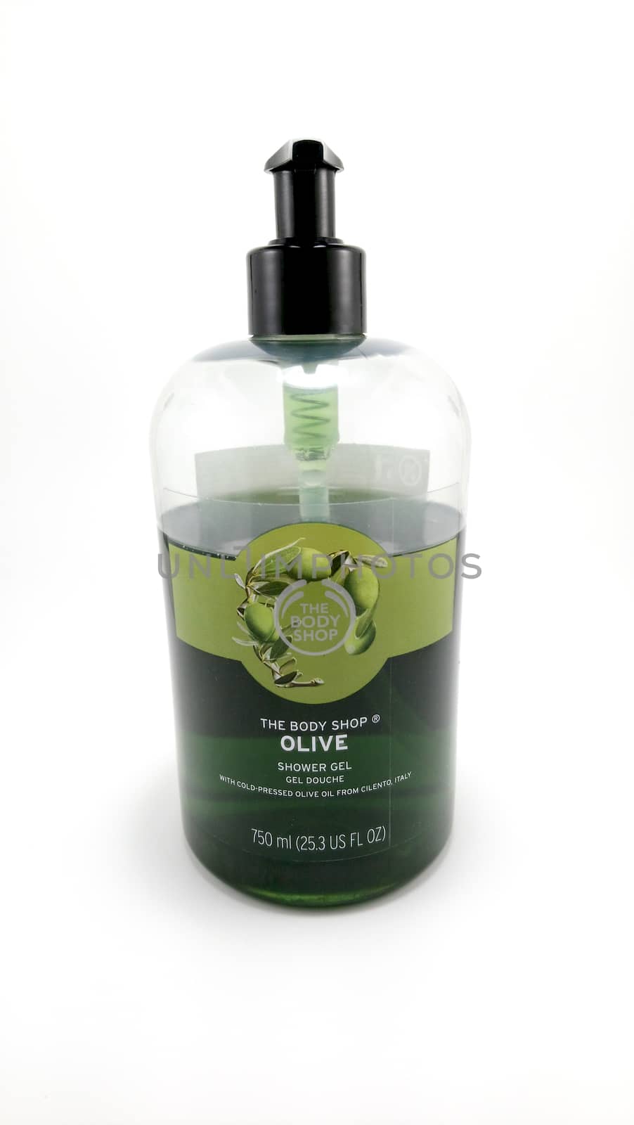 MANILA, PH - JUNE 23 - The body shop olive shower gel on June 23, 2020 in Manila, Philippines.