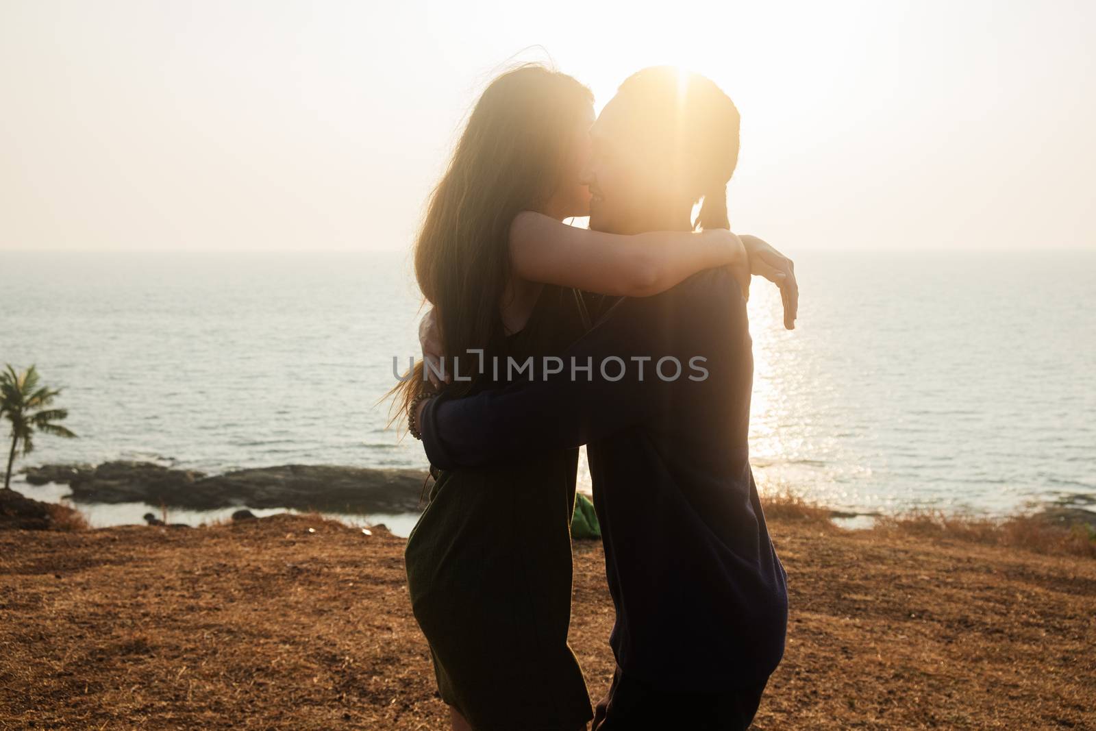 Young romantic couple having fun outdoors by snep_photo