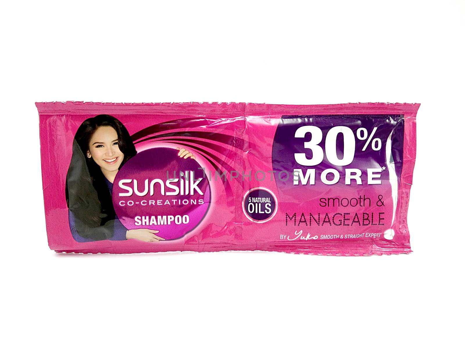 MANILA, PH - JUNE 23 - Sunsilk shampoo sachet on June 23, 2020 in Manila, Philippines.