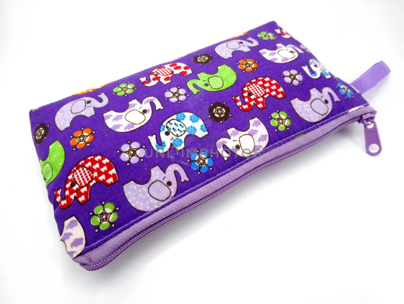 MANILA, PH - JUNE 23 - Elephant pouch purple case at Thailand on June 23, 2020 in Manila, Philippines.