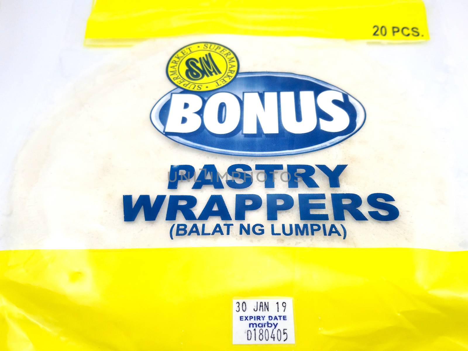 MANILA, PH - JUNE 23 - SM bonus pastry wrappers on June 23, 2020 in Manila, Philippines.