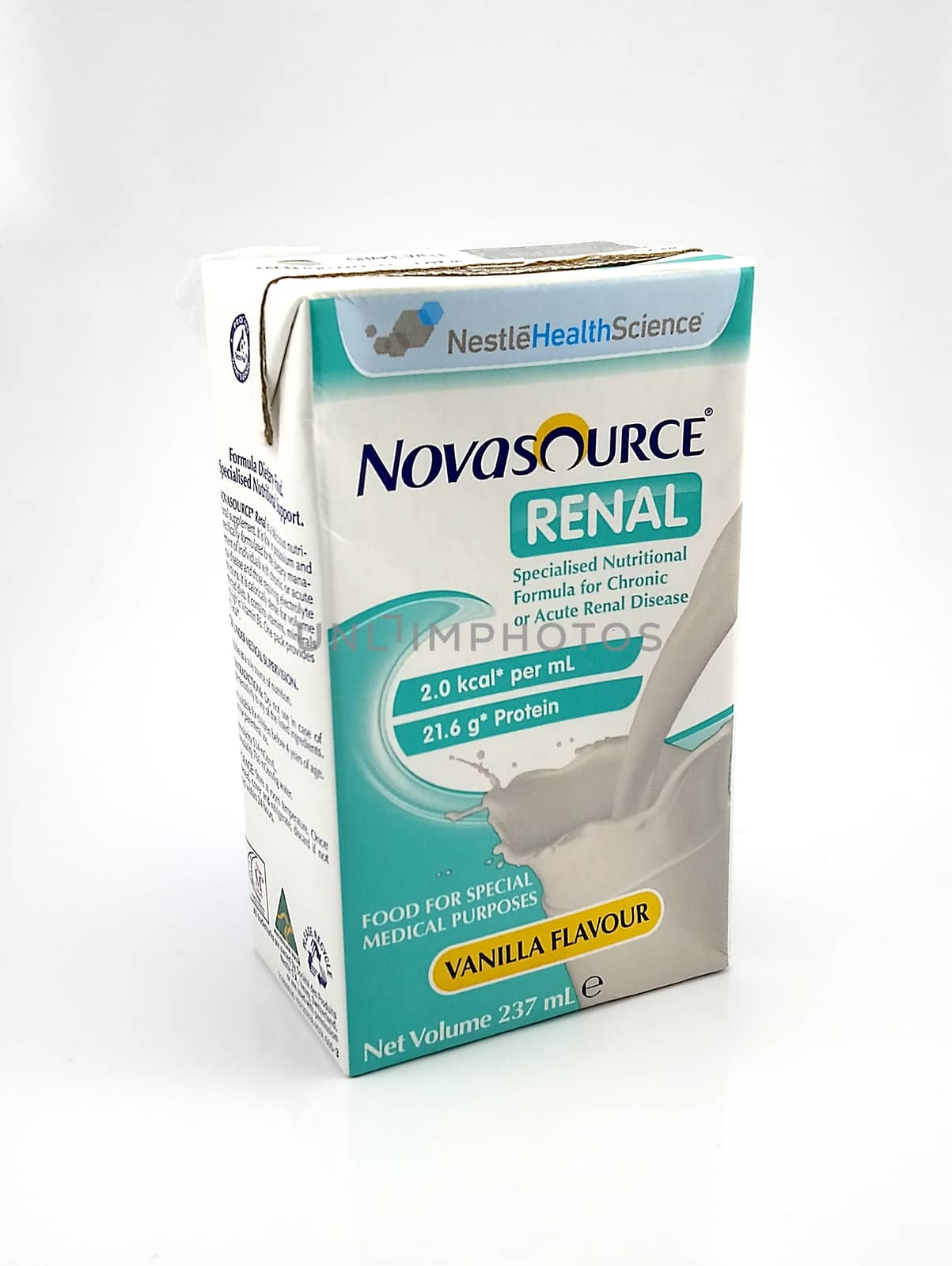 MANILA, PH - JUNE 23 - Nestle novasource renal vanilla flavor on June 23, 2020 in Manila, Philippines.