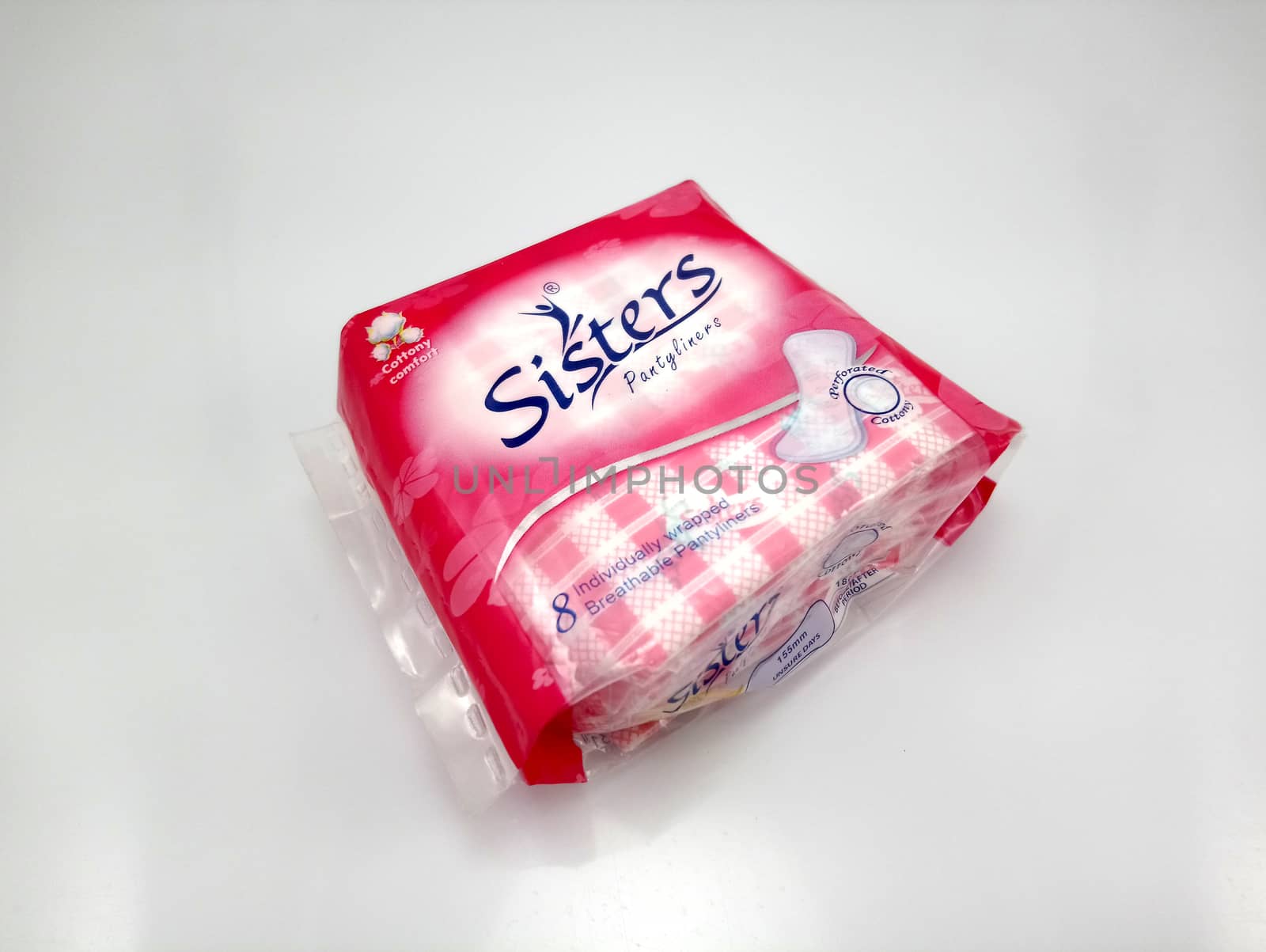 MANILA, PH - JUNE 23 - Sisters pantyliners menstrual pad on June 23, 2020 in Manila, Philippines.