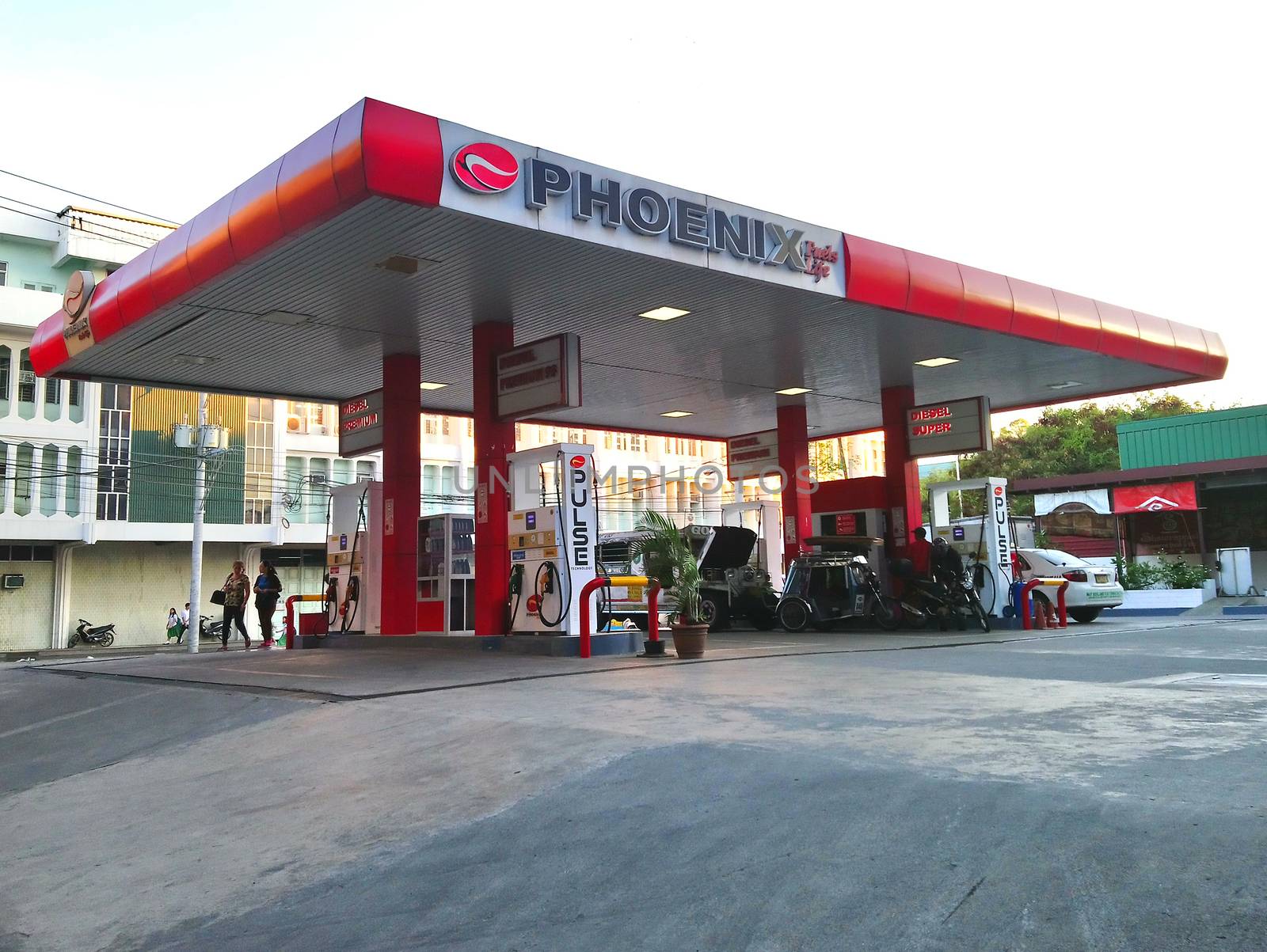 QUEZON CITY, PH - JUNE 2 - Phoenix gas station on June 2, 2018 in Quezon City, Philippines.