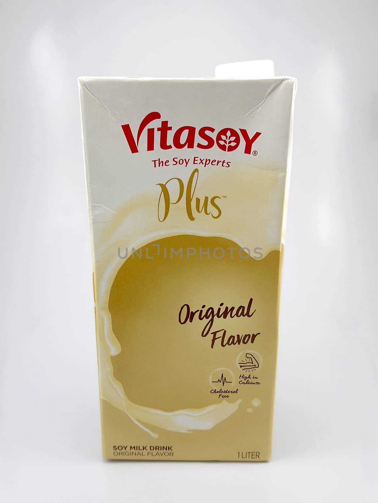 MANILA, PH - JUNE 23 - Vitasoy plus original soy milk drink on June 23, 2020 in Manila, Philippines.