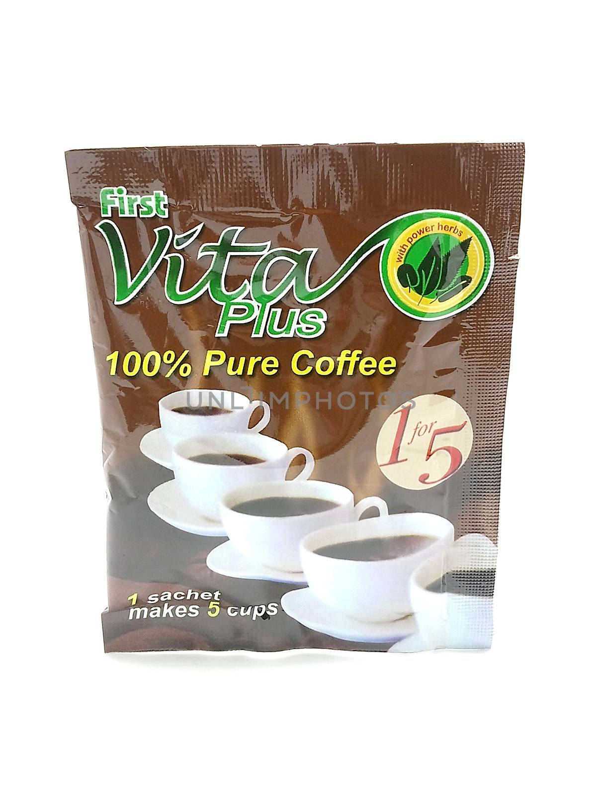 MANILA, PH - JUNE 23 - First vita plus coffee sachet on June 23, 2020 in Manila, Philippines.