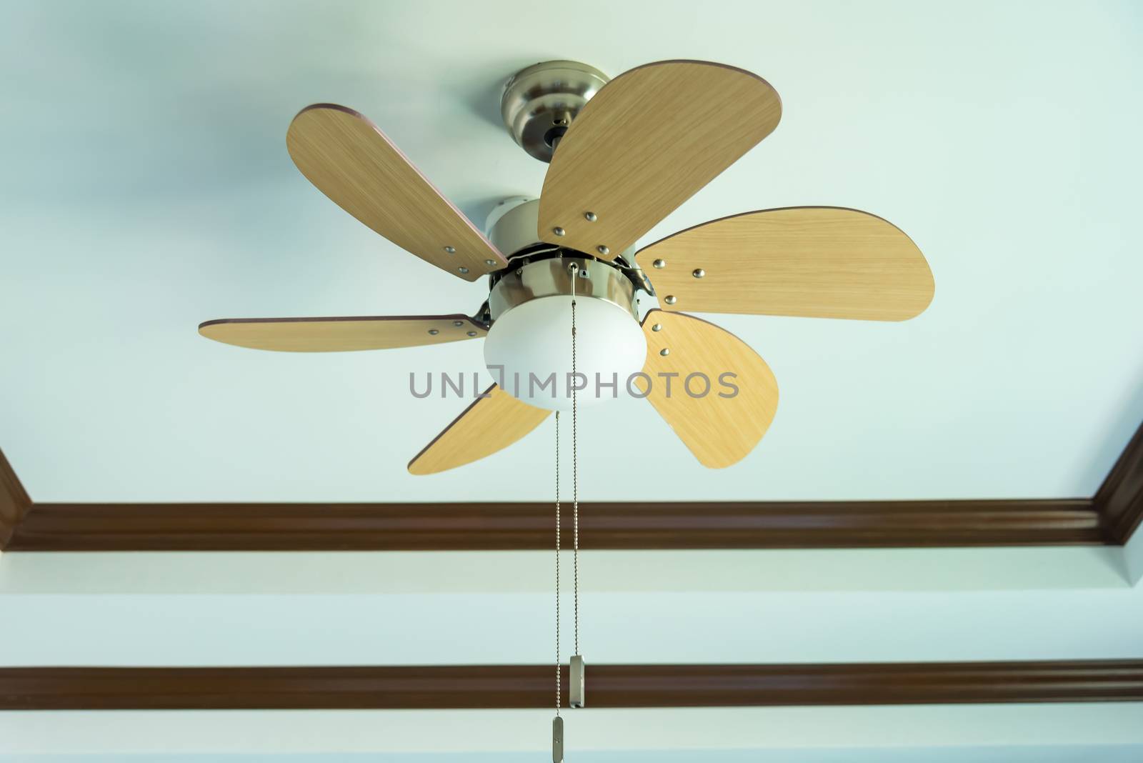 Electric ceiling fan with lamp by Bubbers