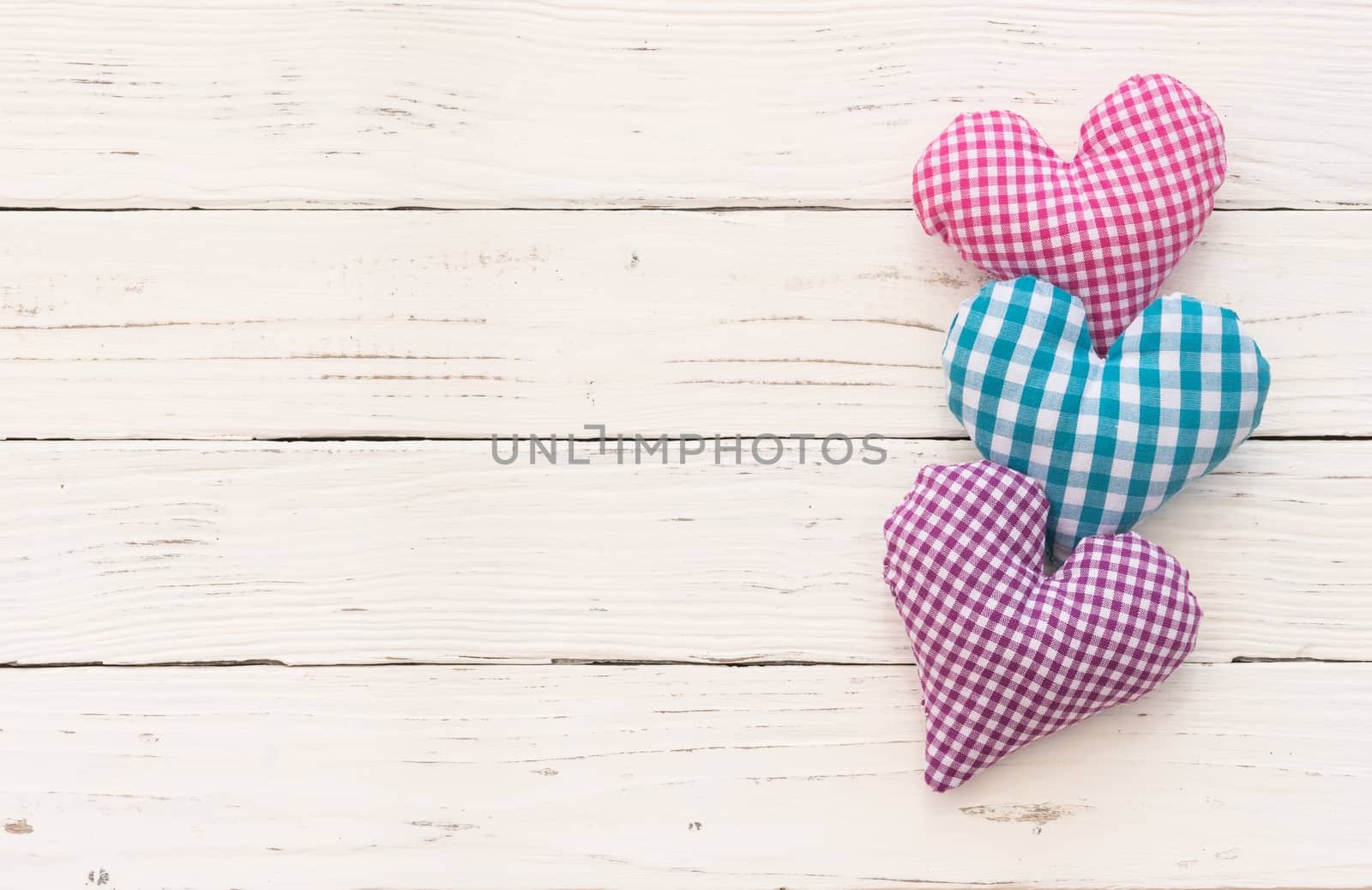 Valentines day background with hearts by Vulcano