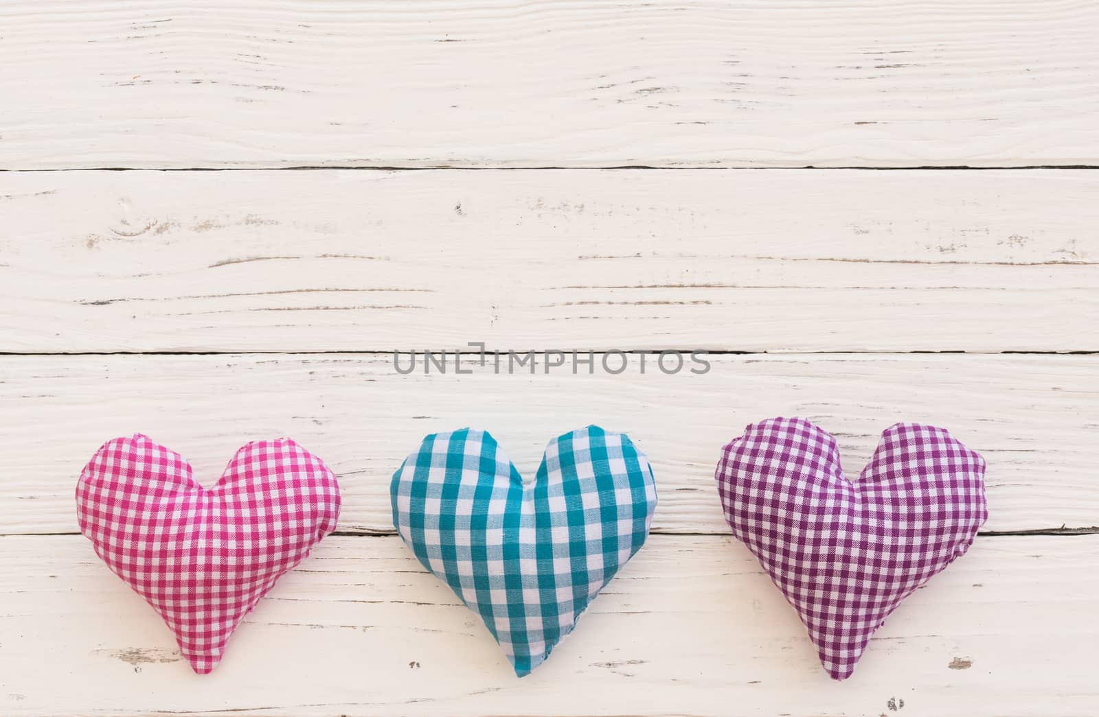 Hearts frame on white background by Vulcano