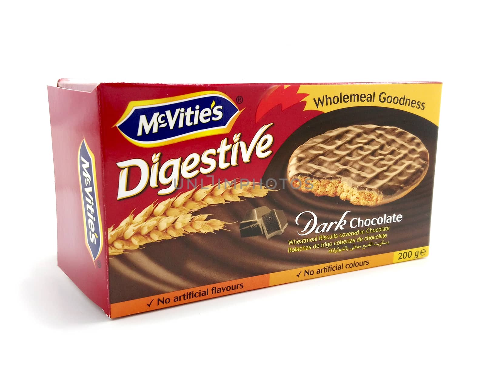 MANILA, PH - JUNE 23 - Mcvities digestive dark chocolate cookies on June 23, 2020 in Manila, Philippines.