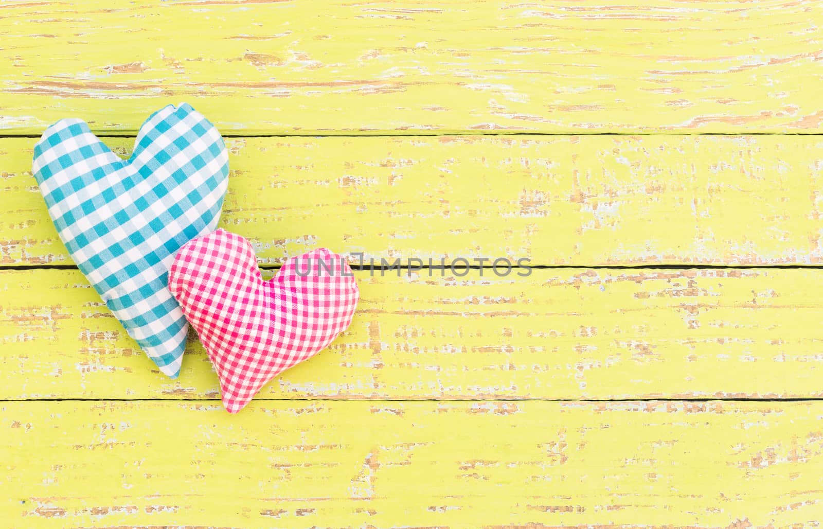 Blue and pink heart for a romantic Valentines day background