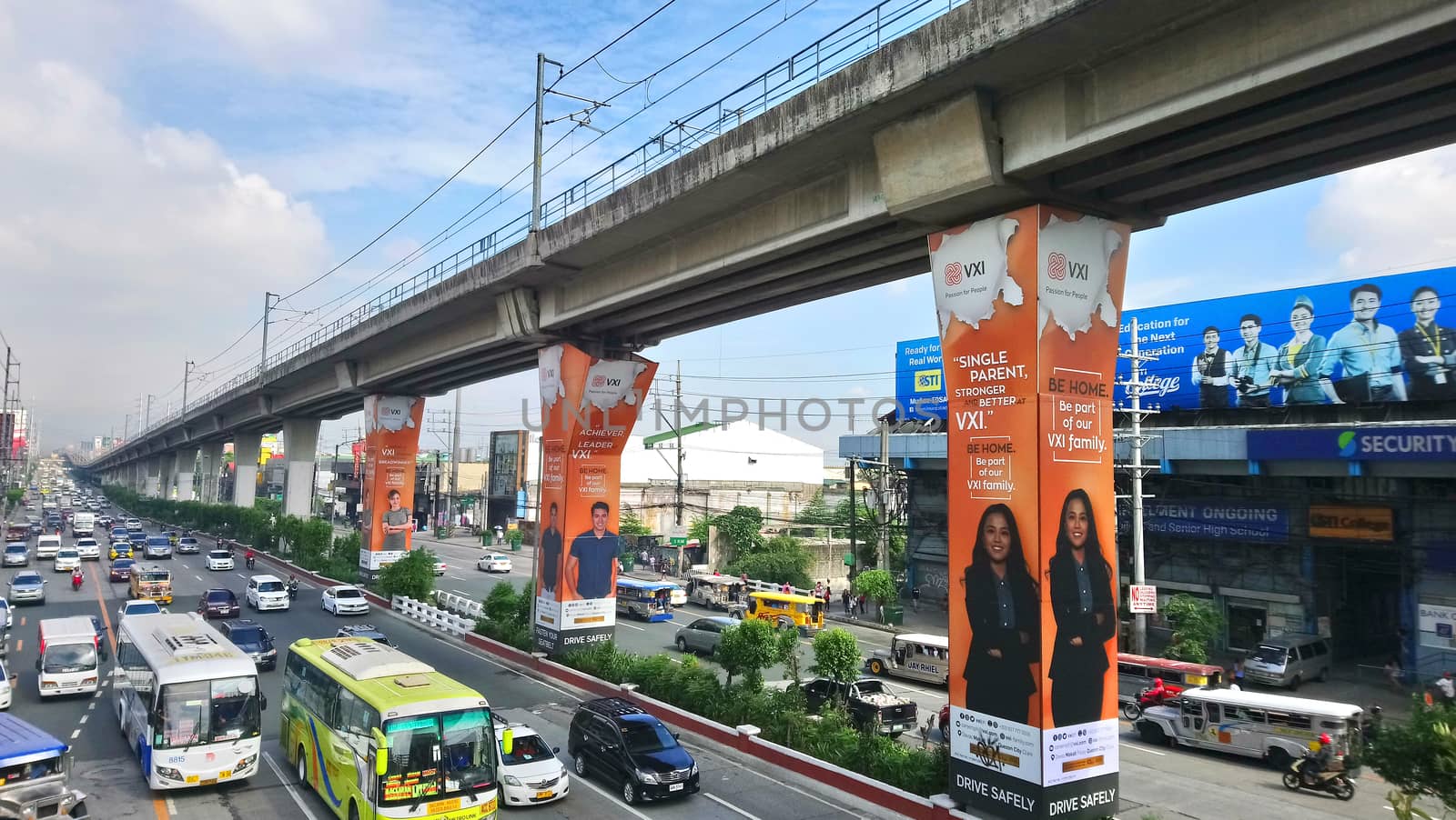 QUEZON CITY, PH - JUNE 2 - Epifanio de los Santos Avenue on June 2, 2018 in Quezon City, Philippines.