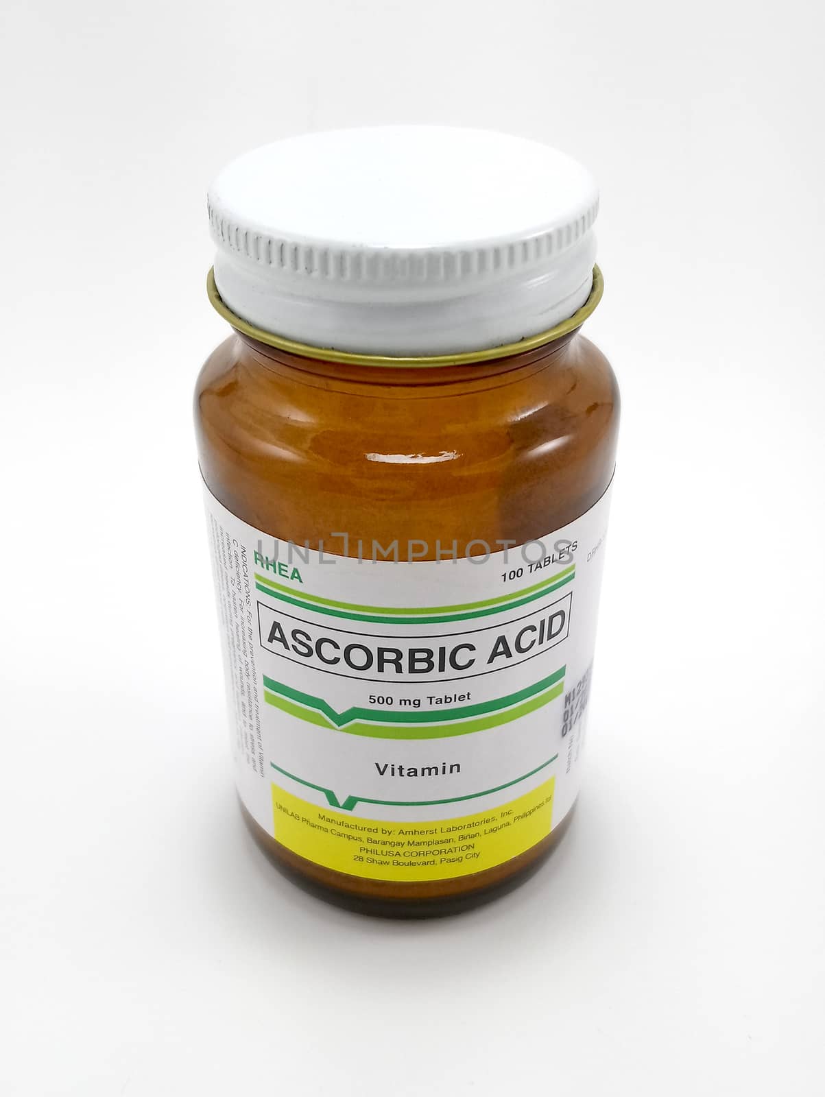 MANILA, PH - JUNE 23 - Rhea ascorbic acid vitamin c on June 23, 2020 in Manila, Philippines.