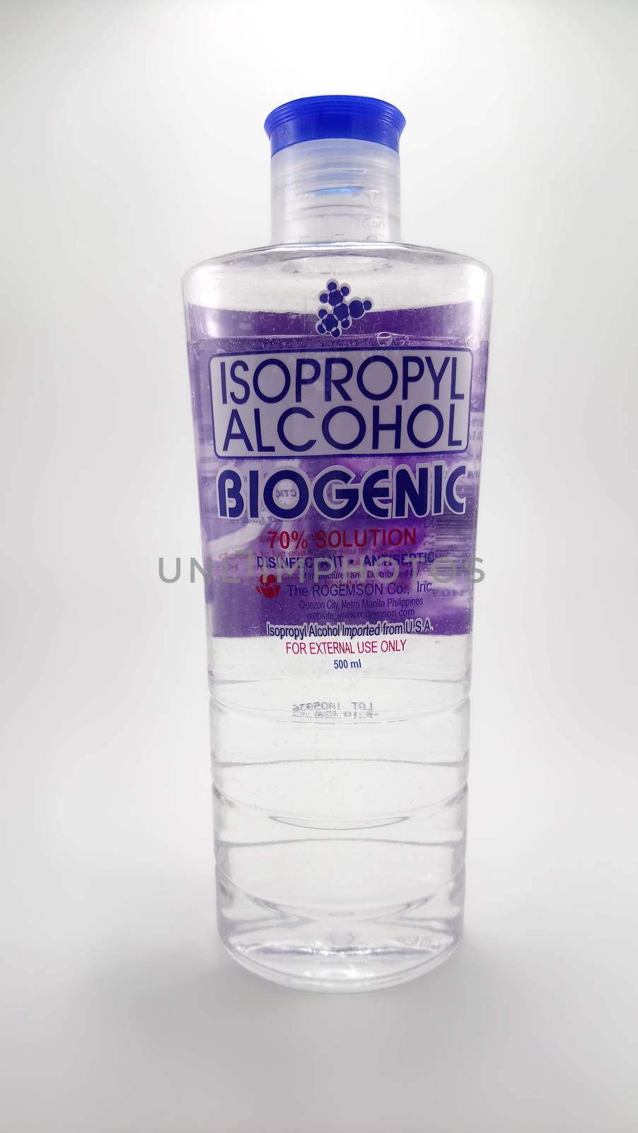 MANILA, PH - JUNE 23 - Biogenic isopropyl alcohol on June 23, 2020 in Manila, Philippines.