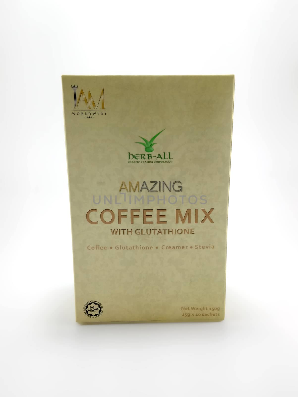 MANILA, PH - JUNE 23 - Iam amazing coffee mix with glutathione on June 23, 2020 in Manila, Philippines.