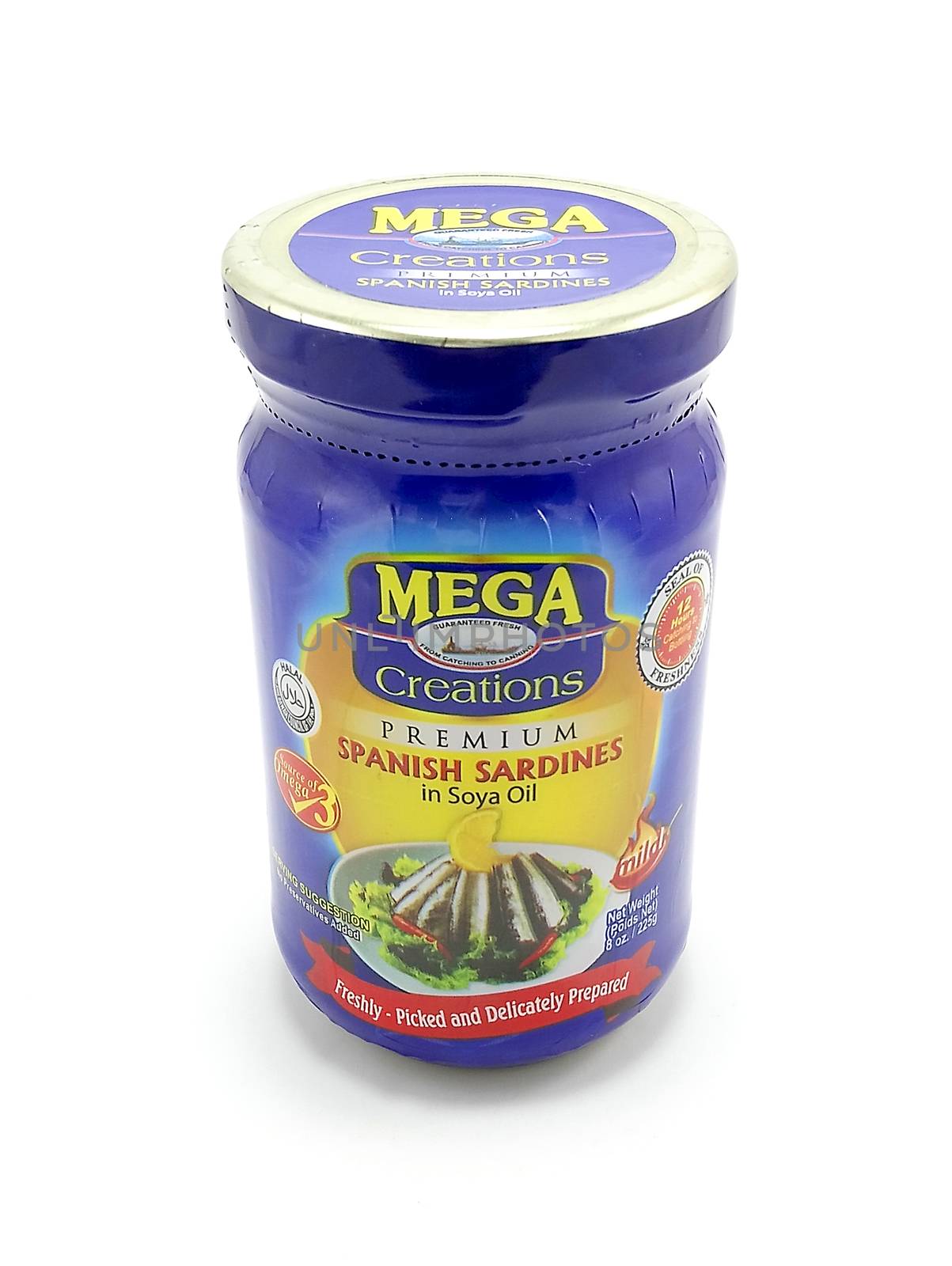 MANILA, PH - JUNE 23 - Mega creations premium spanish sardines in soya oil on June 23, 2020 in Manila, Philippines.