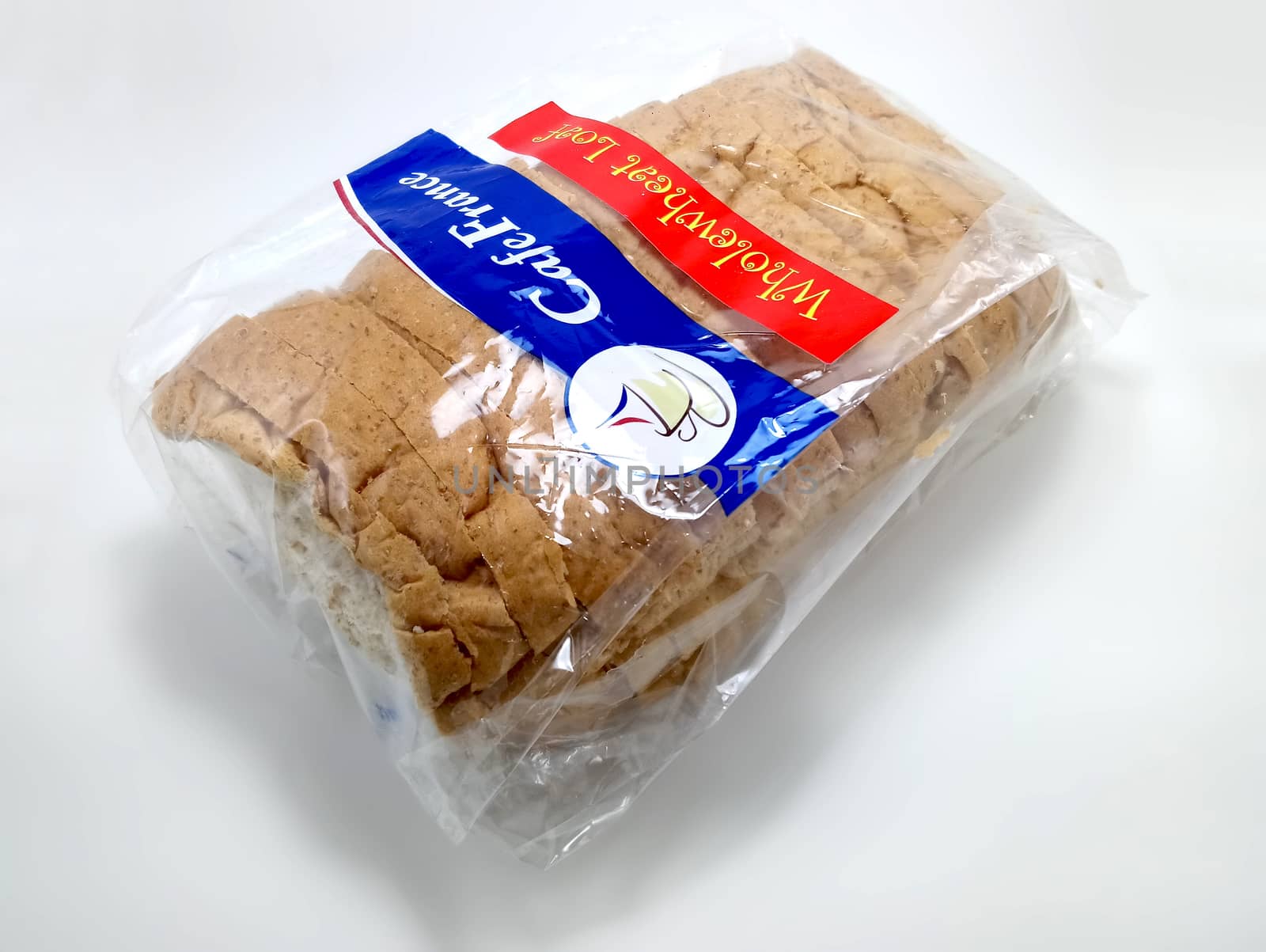 MANILA, PH - JUNE 23 - Cafe France whole wheat bread loaf on June 23, 2020 in Manila, Philippines.
