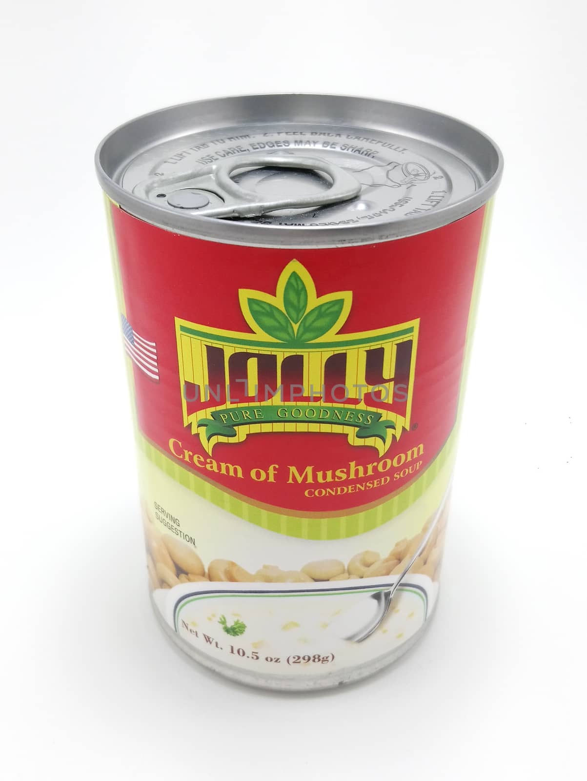 MANILA, PH - JUNE 23 - Jollly cream of mushroom condensed soup on June 23, 2020 in Manila, Philippines.
