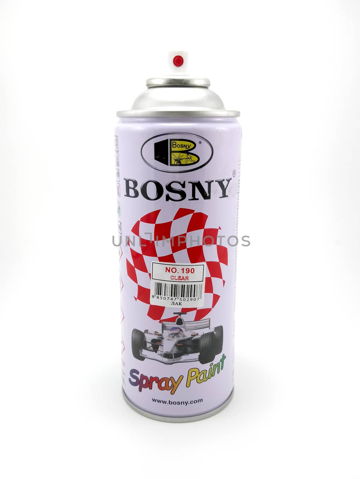 MANILA, PH - JUNE 23 - Bosny spray clear paint on June 23, 2020 in Manila, Philippines.