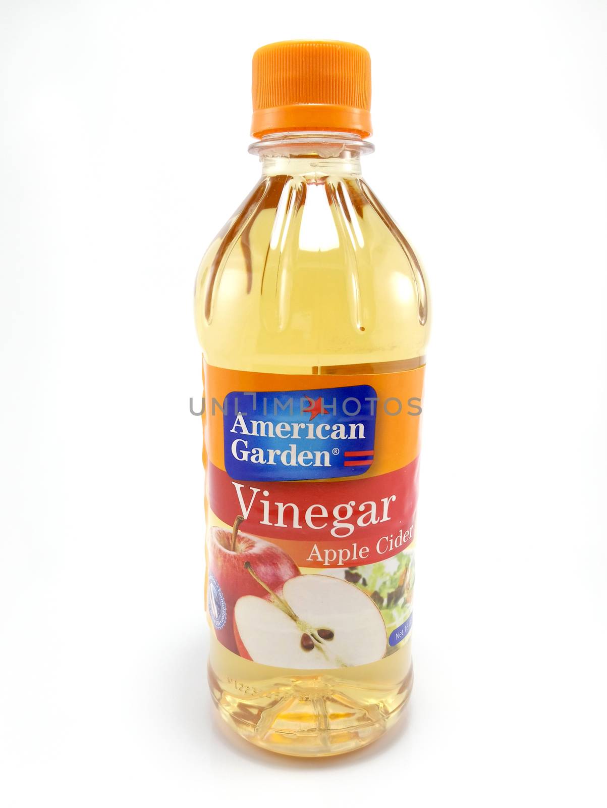 MANILA, PH - JUNE 23 - American Garden apple cider vinegar bottle on June 23, 2020 in Manila, Philippines.