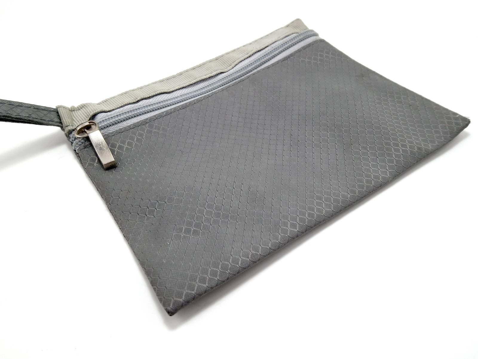 Gray color portable pouch  by imwaltersy