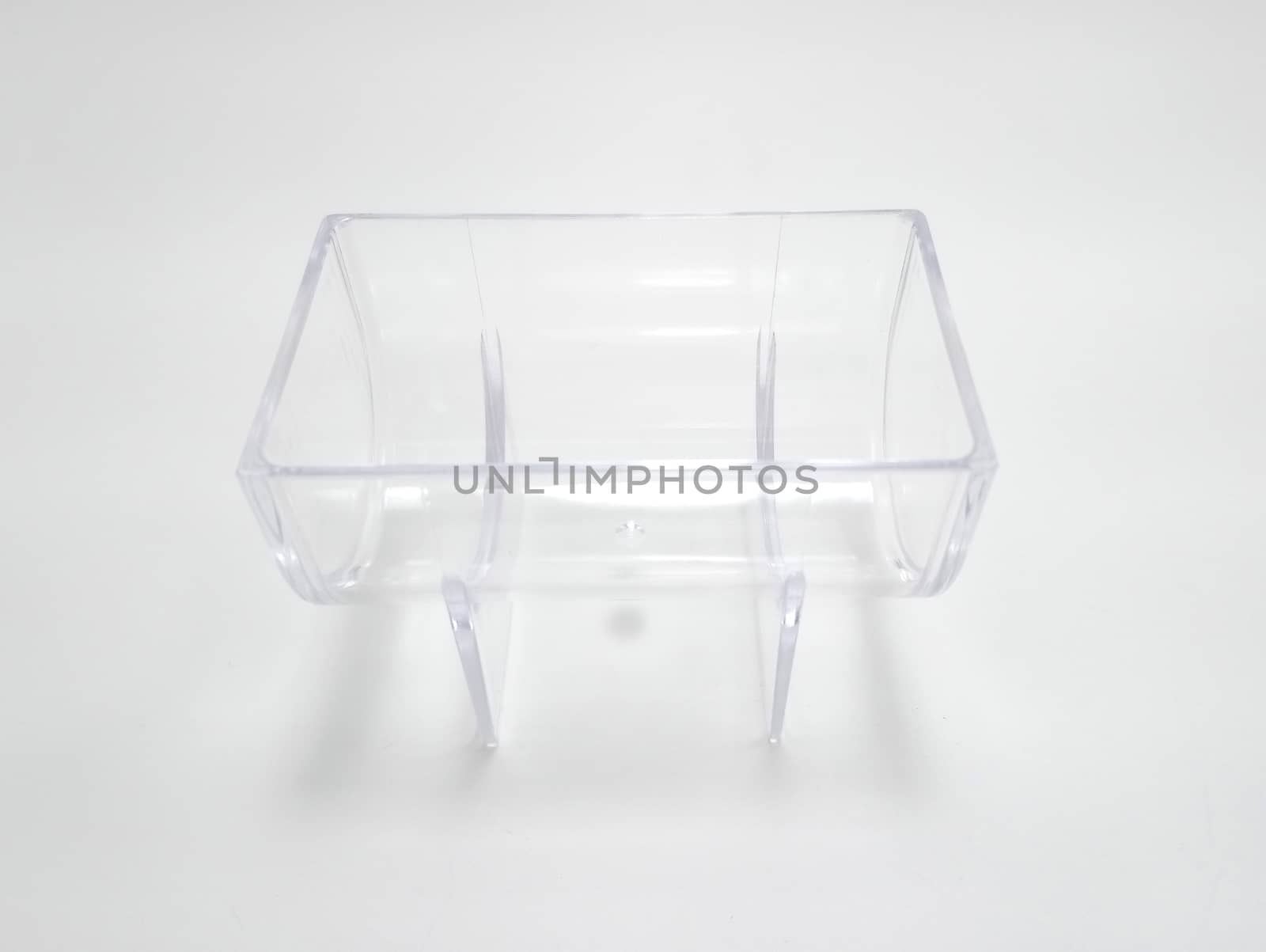 Clear transparent plastic thing catch design use to put small items 