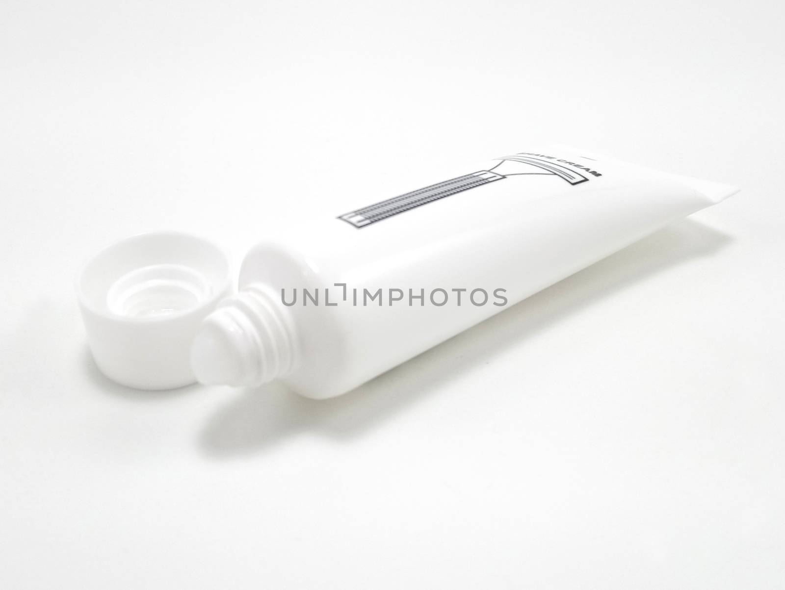 Disposable shaving cream plastic tube by imwaltersy