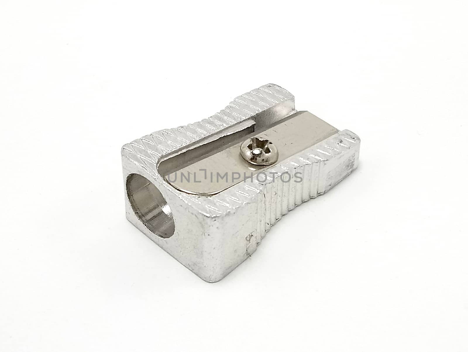 Silver color one slot pencil sharpener by imwaltersy
