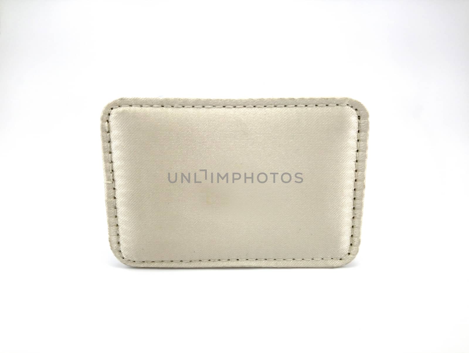 Light brown portable leather mirror case use to see one self reflection for make up