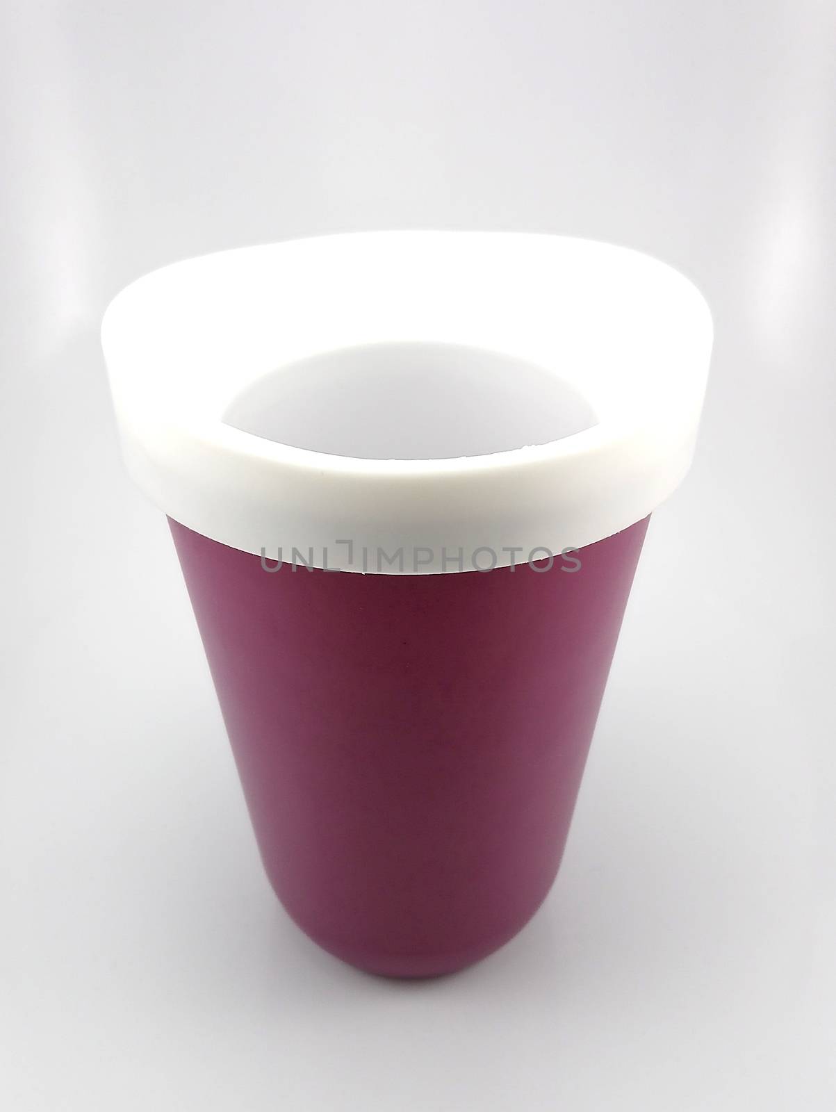 Violet slush and shake cup maker cup use for mixing and drinking