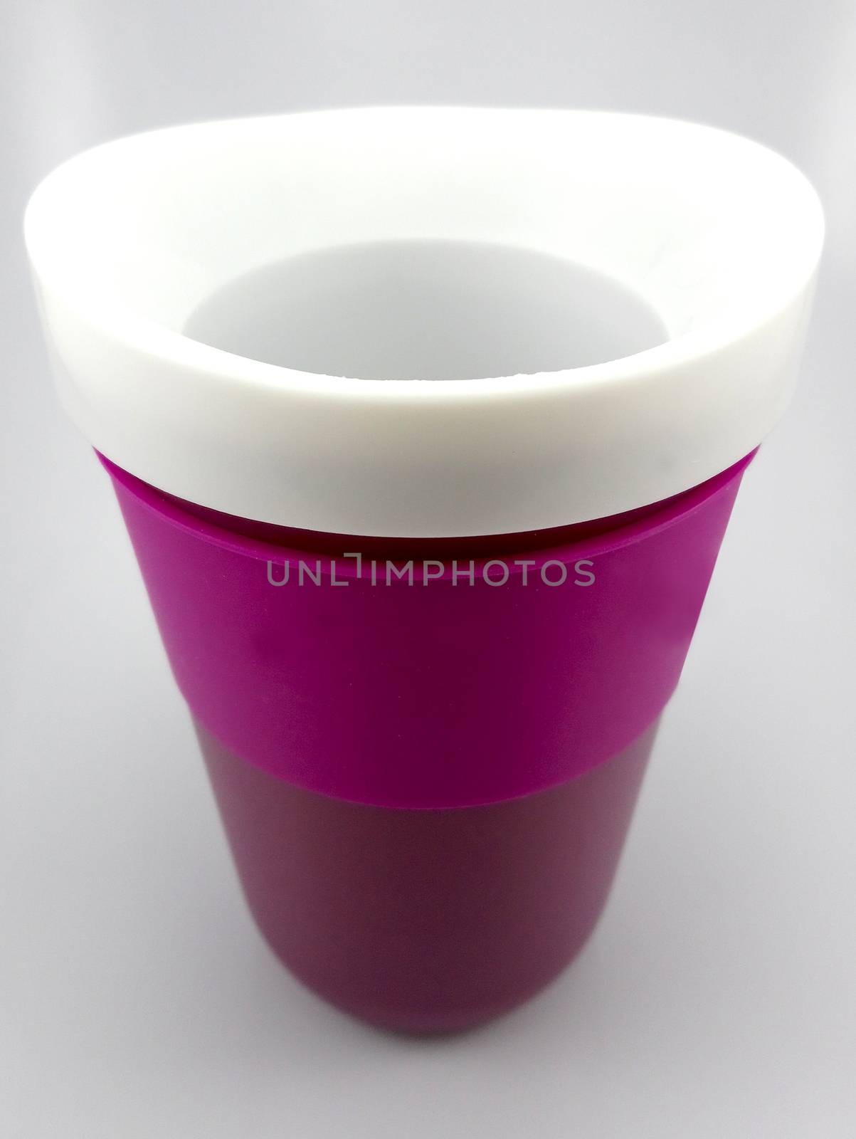 Violet slush and shake cup maker cup use for mixing and drinking