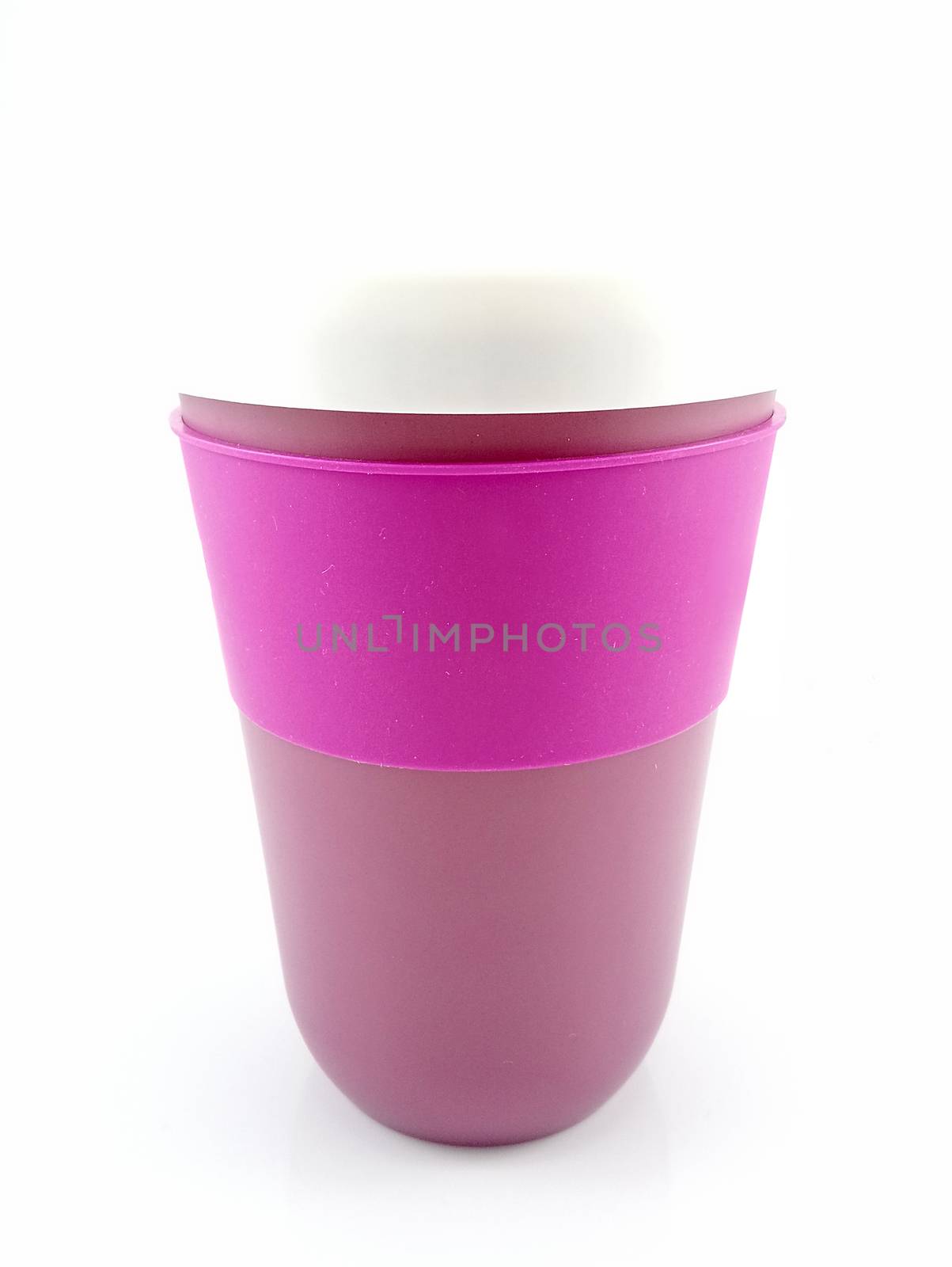 Violet slush and shake cup maker cup use for mixing and drinking