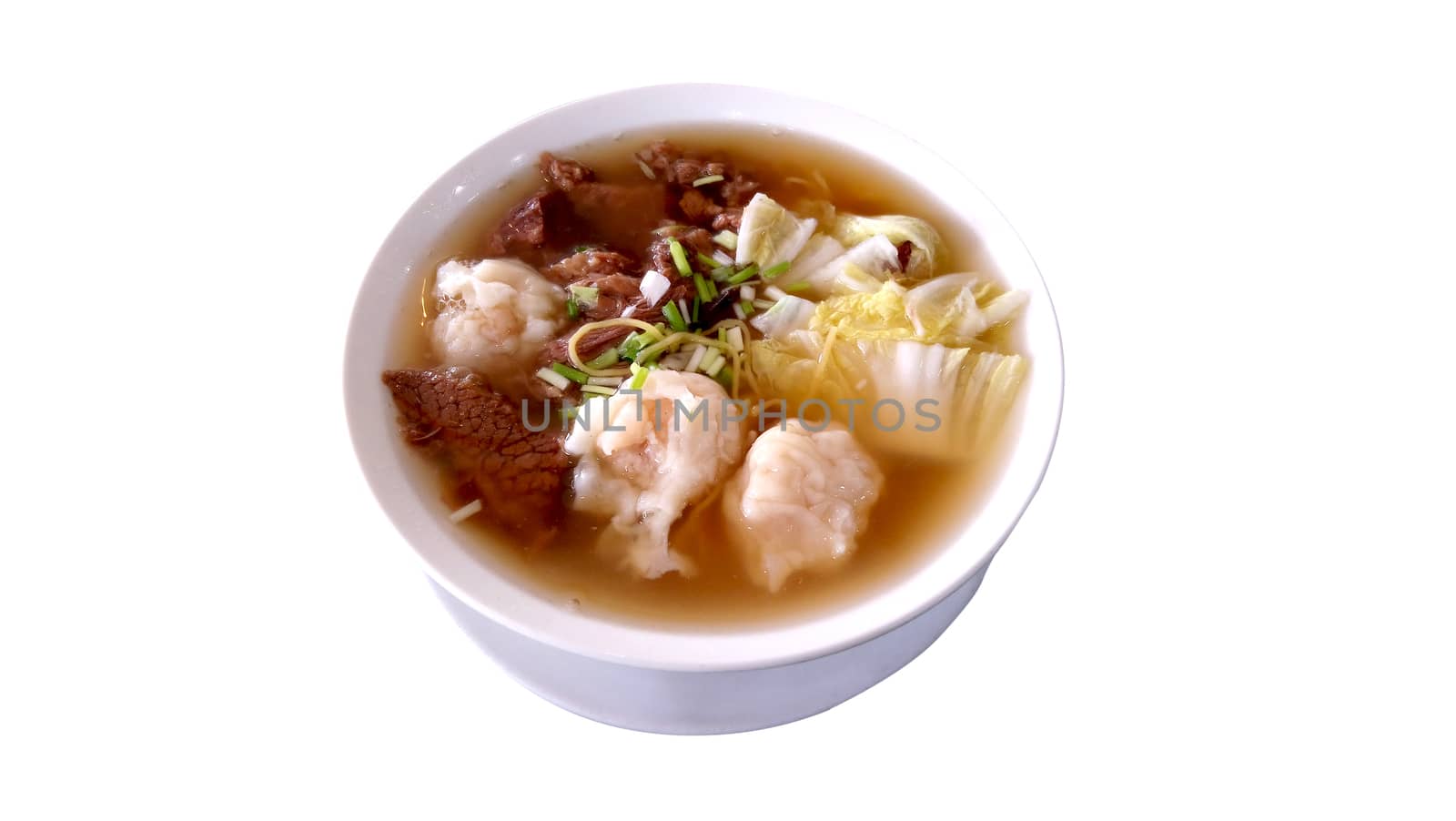 Chinese beef noodles and wanton soup by imwaltersy
